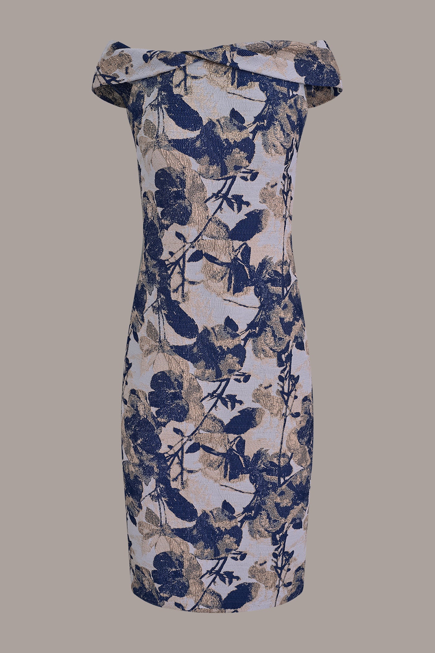 OFF THE SHOULDER BROCADE SHEATH VIEW 9 | Dresses & Jumpsuits