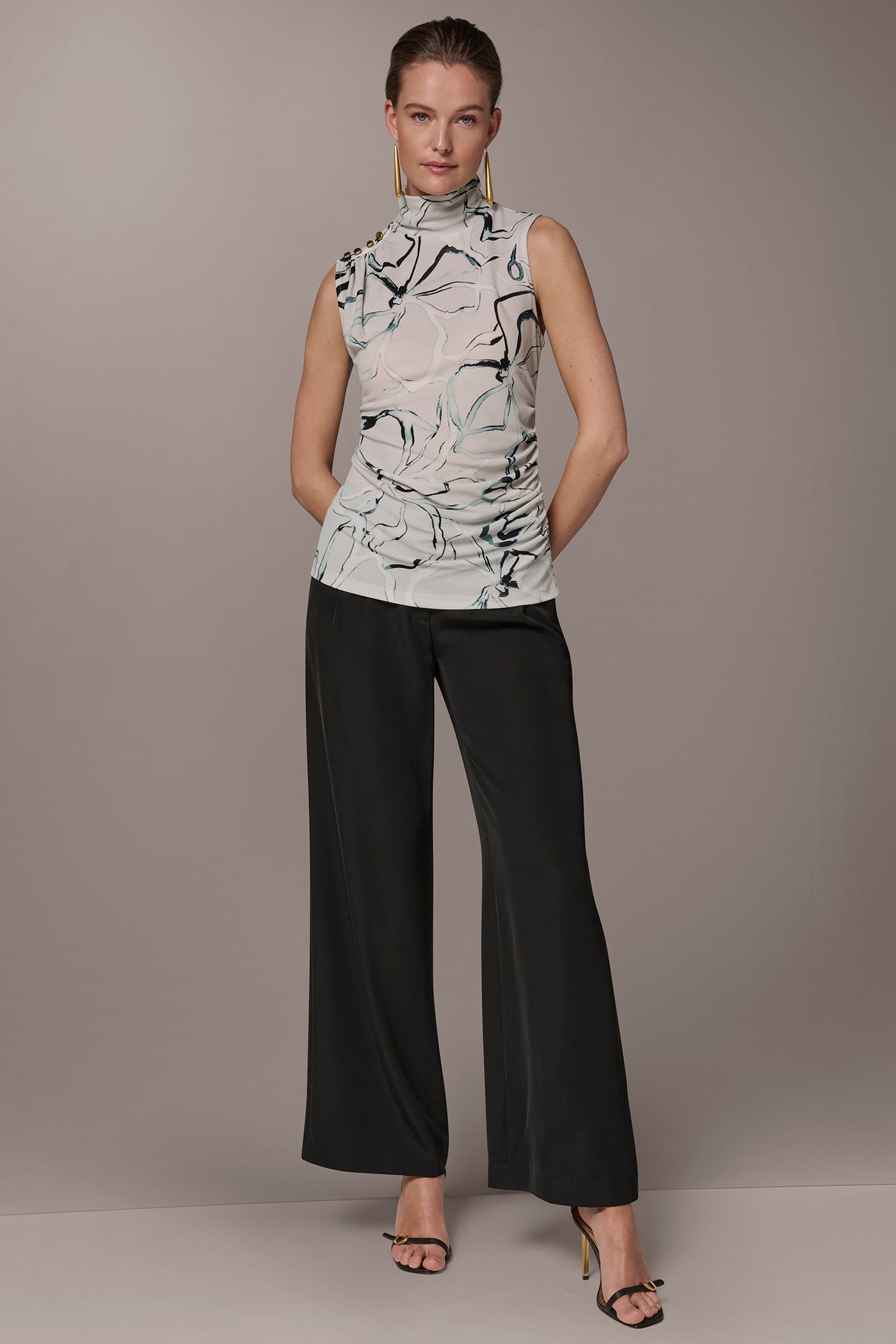 FLORAL BUTTON SHOULDER BLOUSE VIEW 8 | New Arrivals