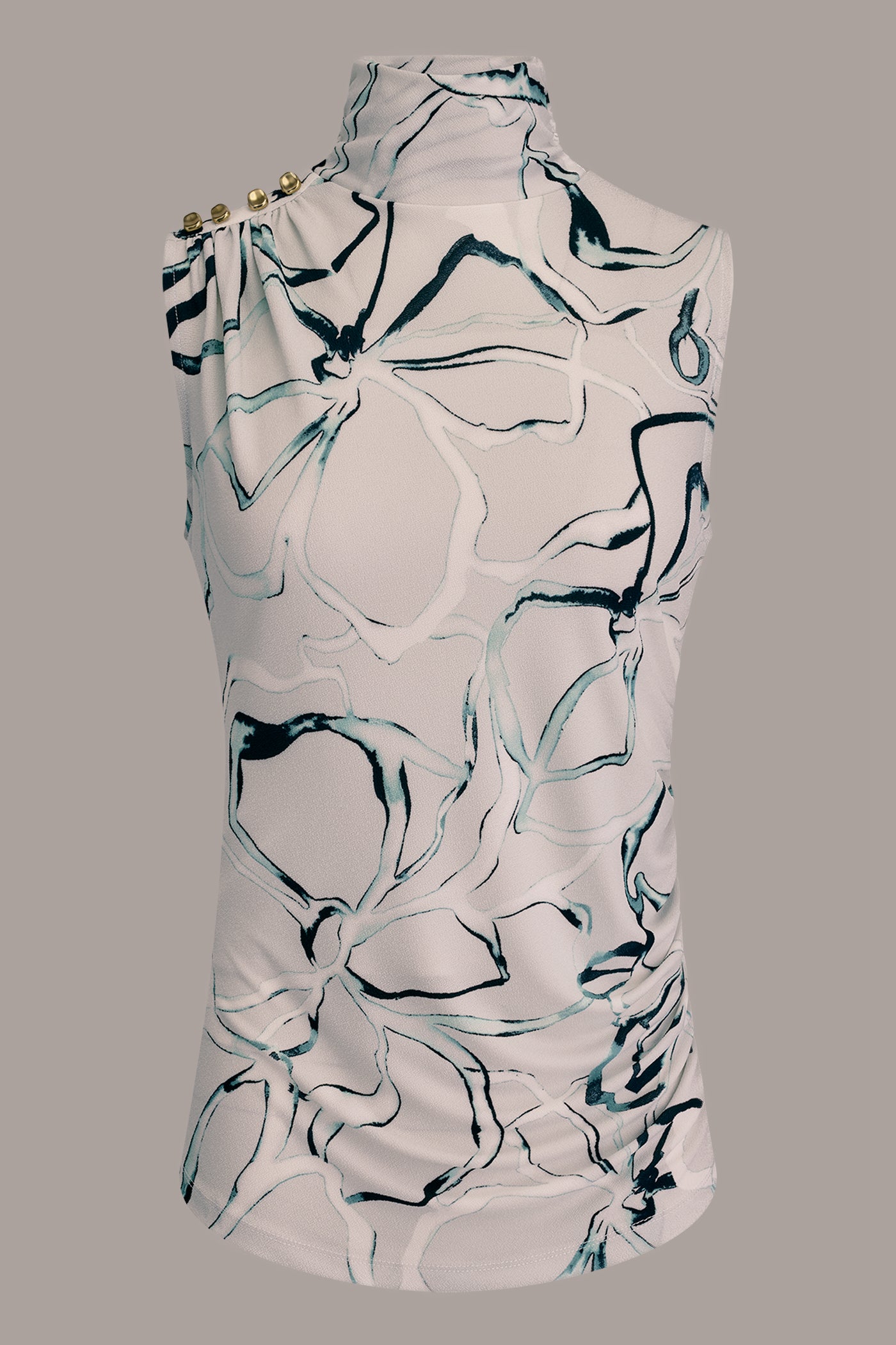 FLORAL BUTTON SHOULDER BLOUSE VIEW 9 | New Arrivals