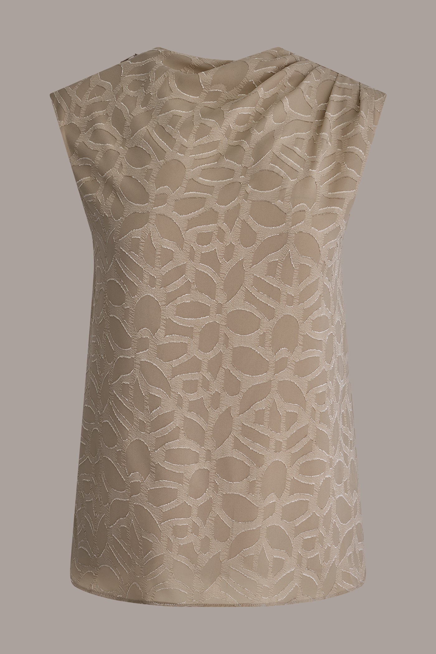 JACQUARD HIGH MOCK NECK BLOUSE VIEW 8 | New clothing