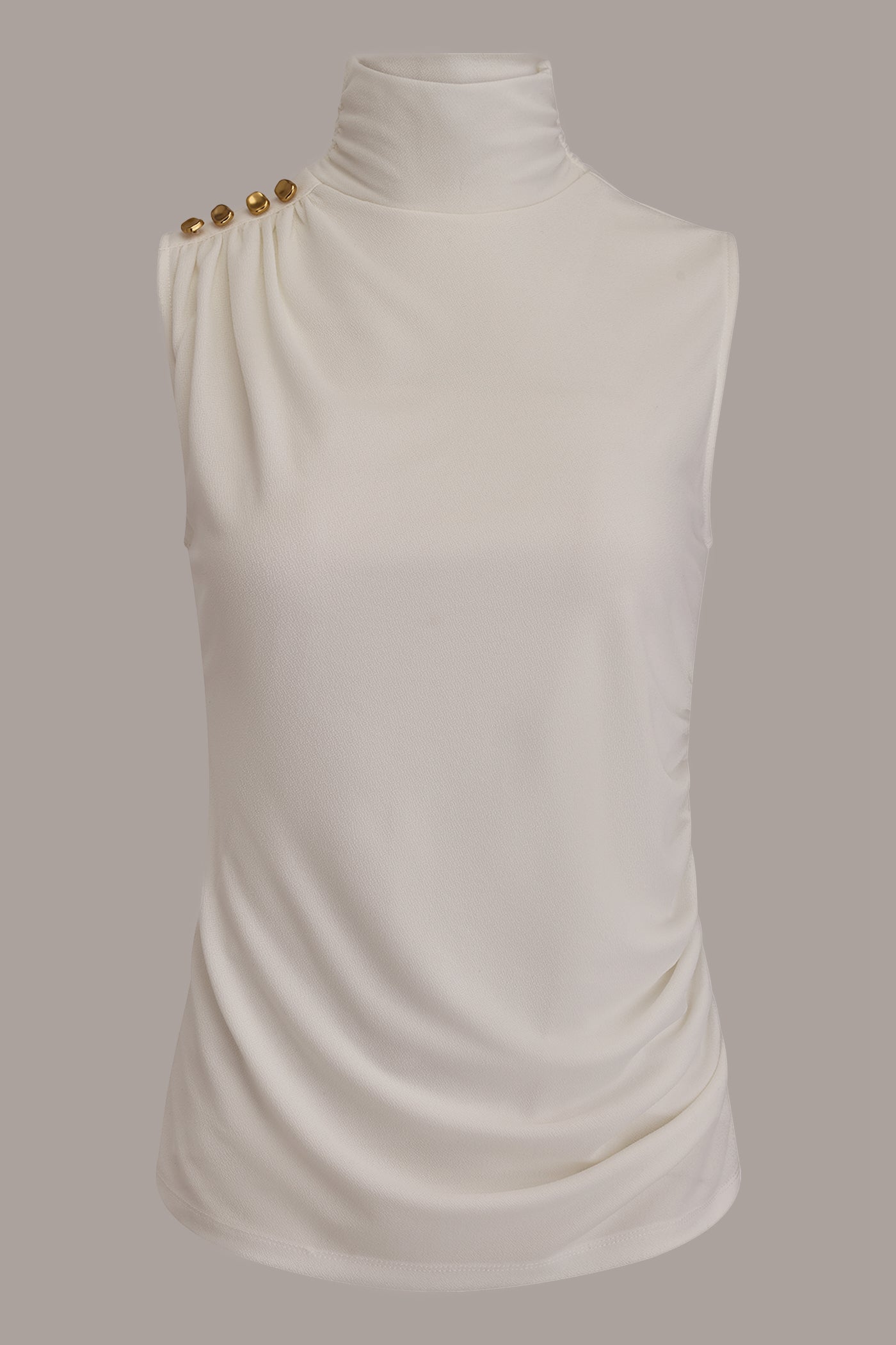 BUTTON SHOULDER BLOUSE VIEW 7 | New clothing