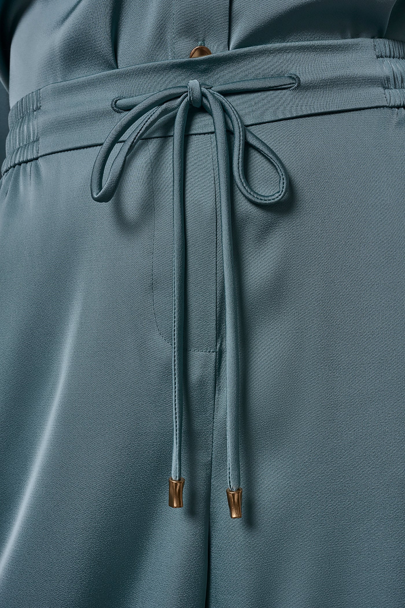 SATIN HIGH-RISE WIDE-LEG PANT VIEW 4 | Pants