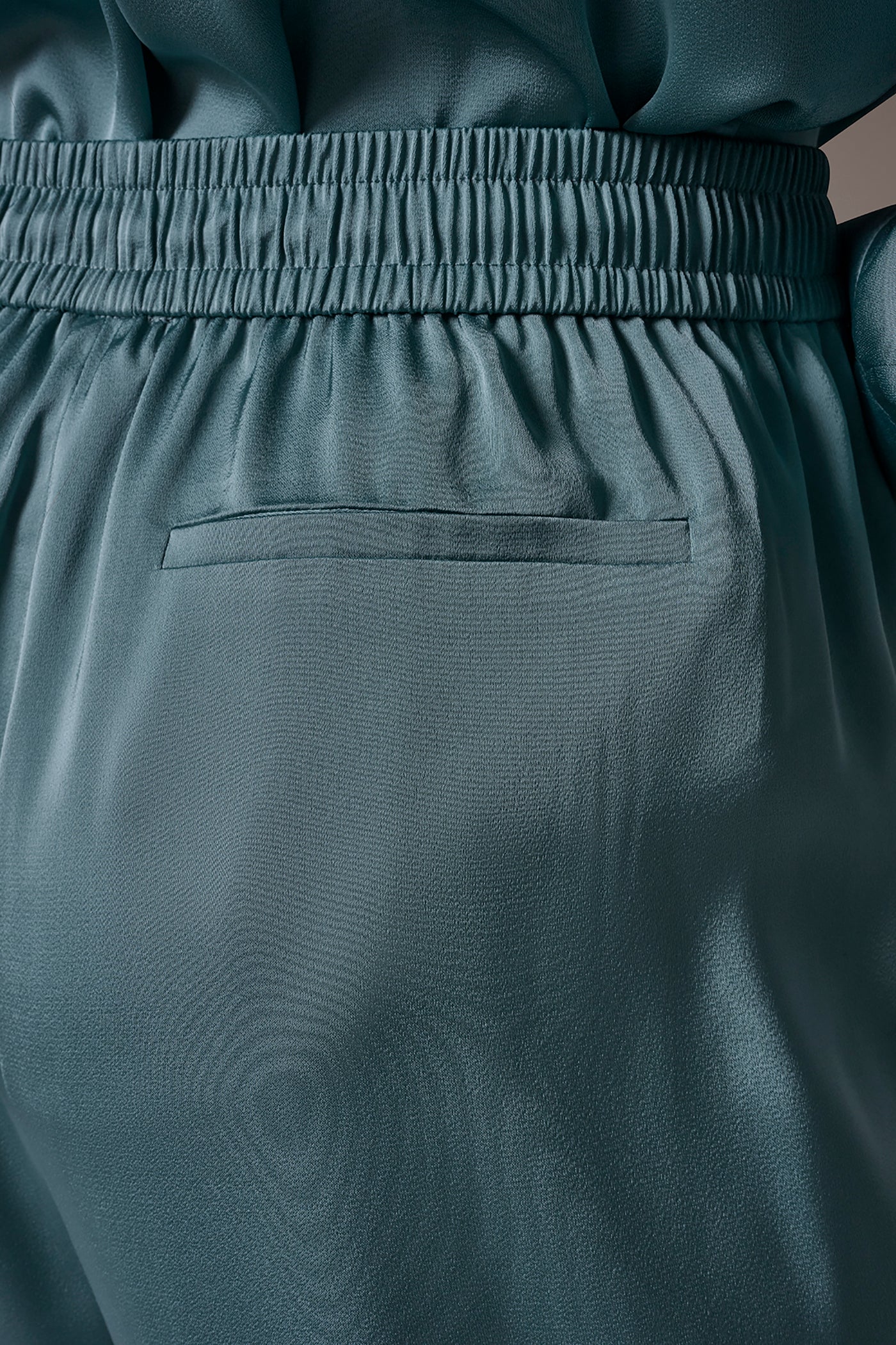 SATIN HIGH-RISE WIDE-LEG PANT VIEW 5 | Pants