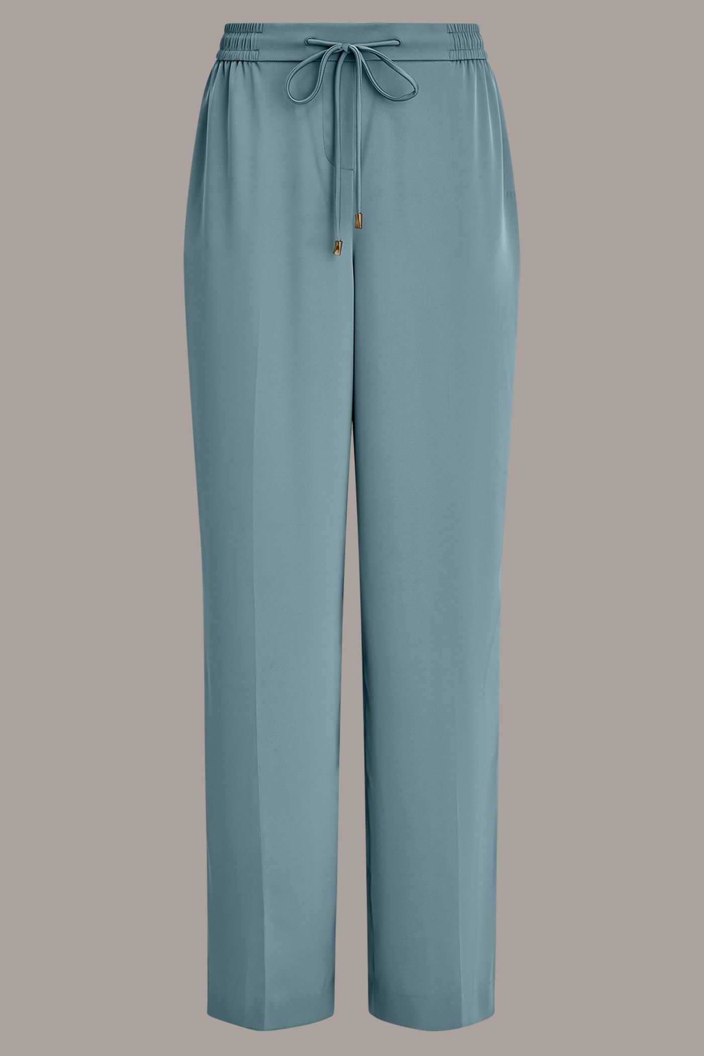 SATIN HIGH-RISE WIDE-LEG PANT VIEW 8 | Pants