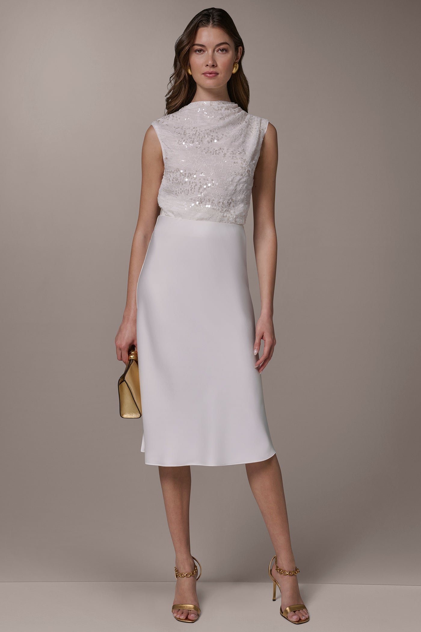 BIAS MIDI SKIRT VIEW 5 | Clothing