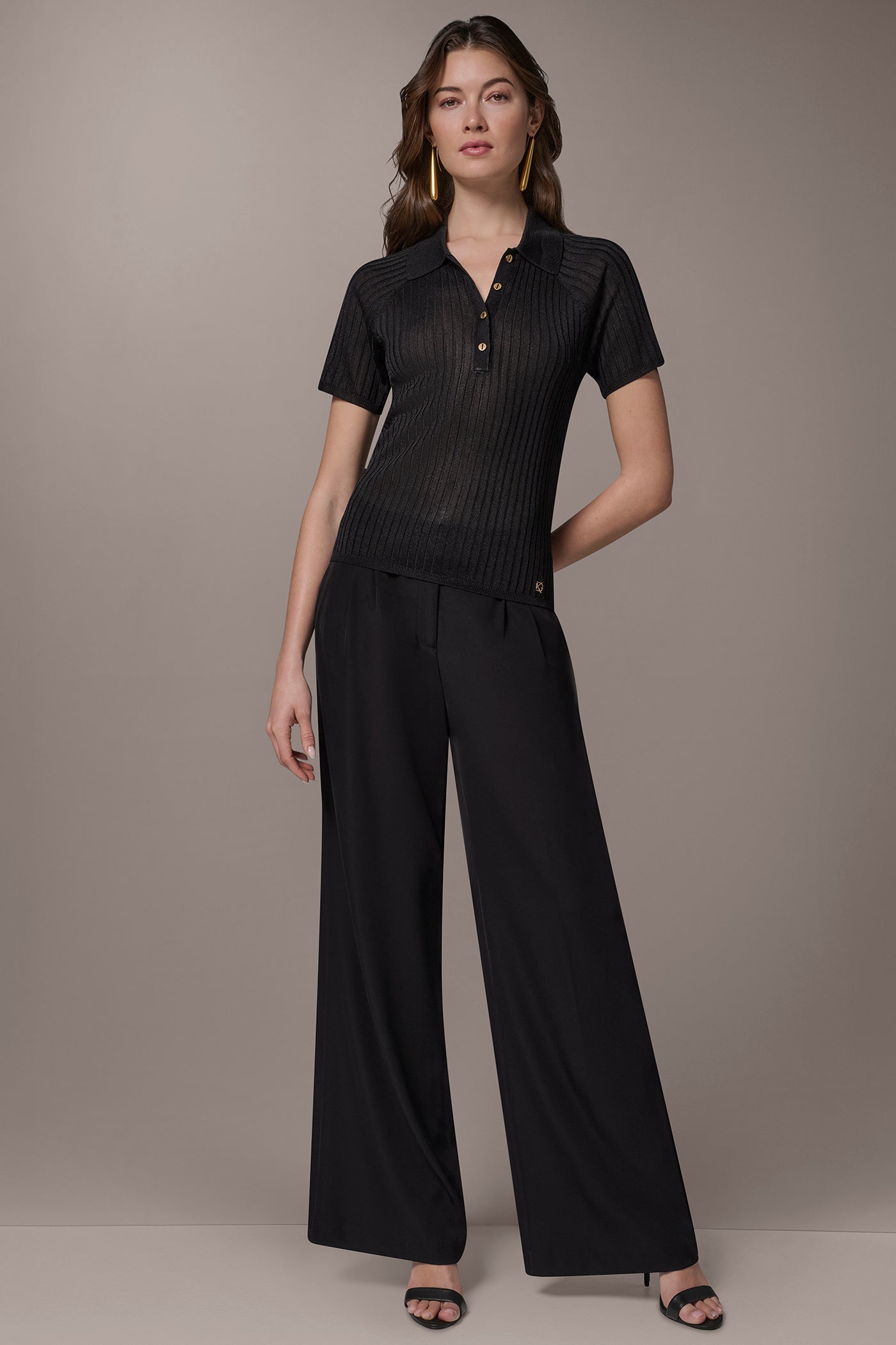 RIB-KNIT POLO SWEATER VIEW 8 | New Arrivals