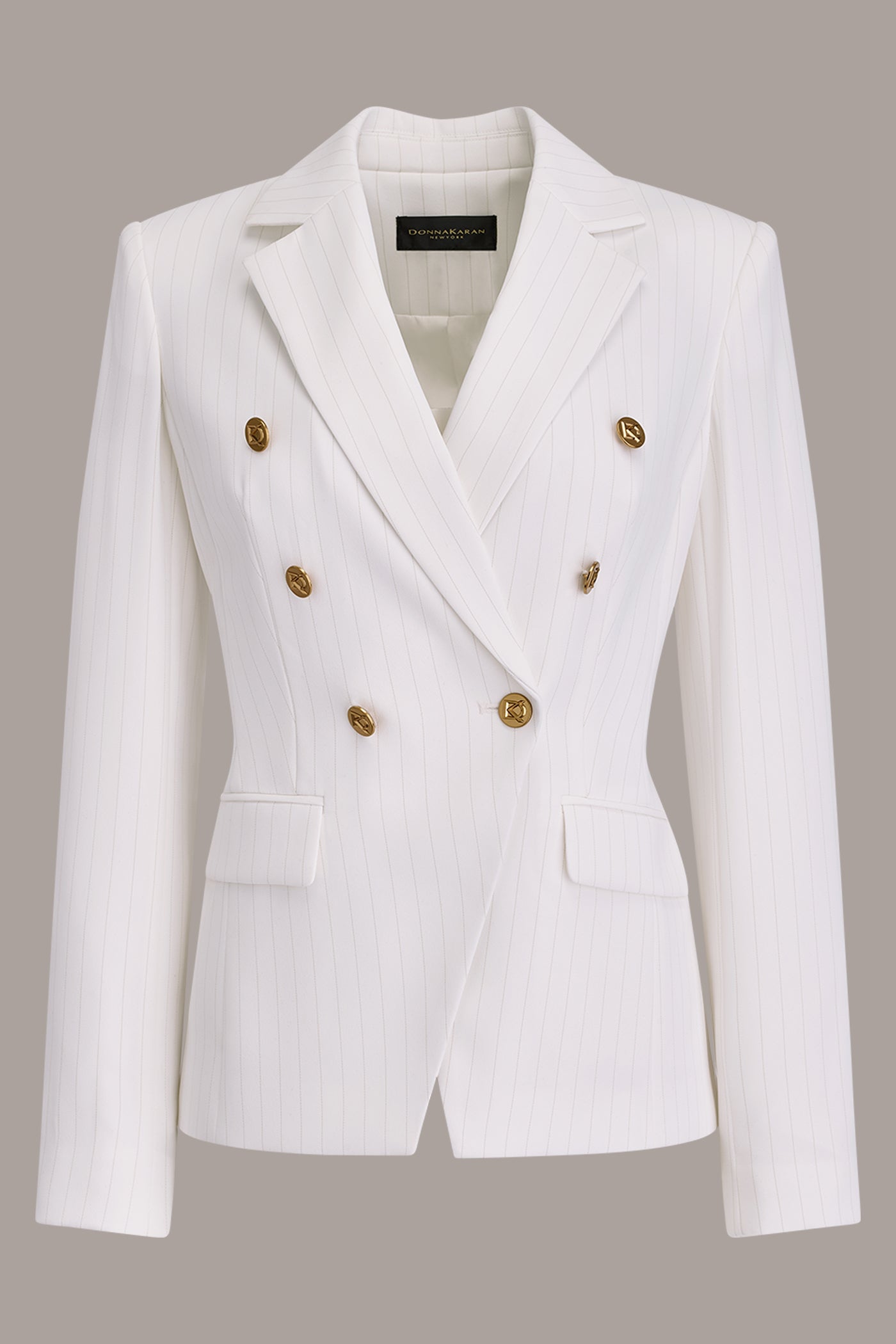 DOUBLE BREASTED PINSTRIPE SUIT BLAZER VIEW 12 | All Products