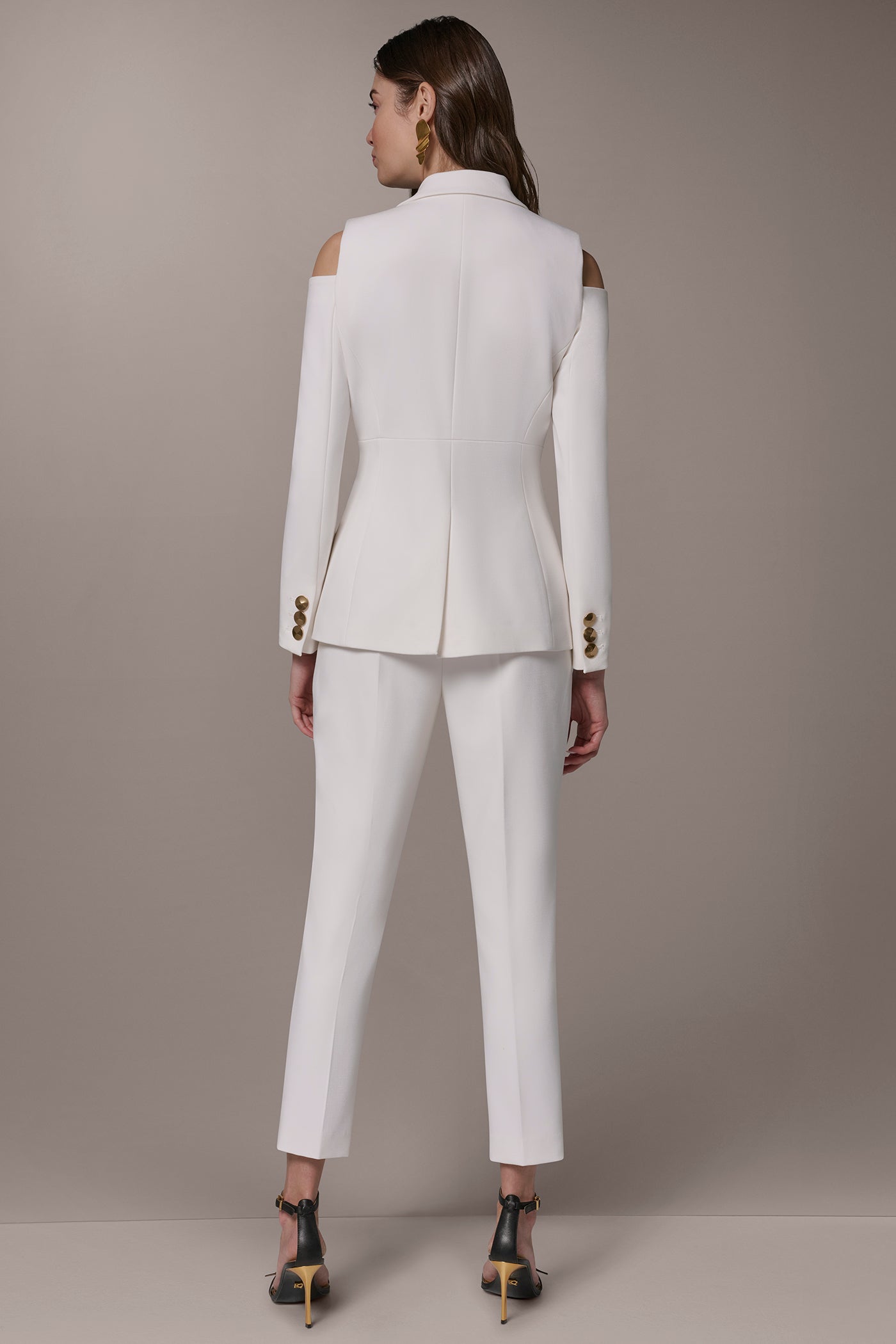 DOUBLE-BREASTED COLD-SHOULDER SUIT BLAZER VIEW 10 | New clothing