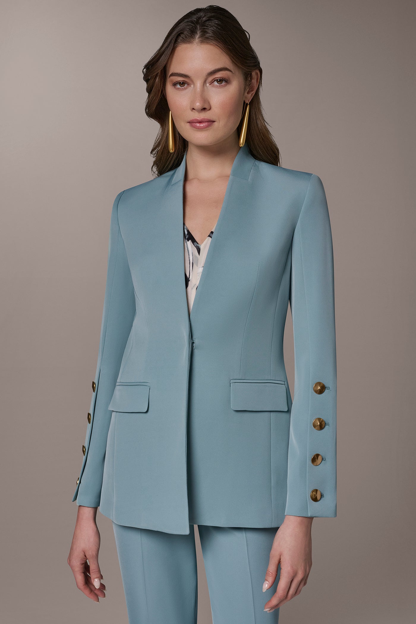 FOUR-BUTTON SLEEVE BLAZER | View 1 | Clothing