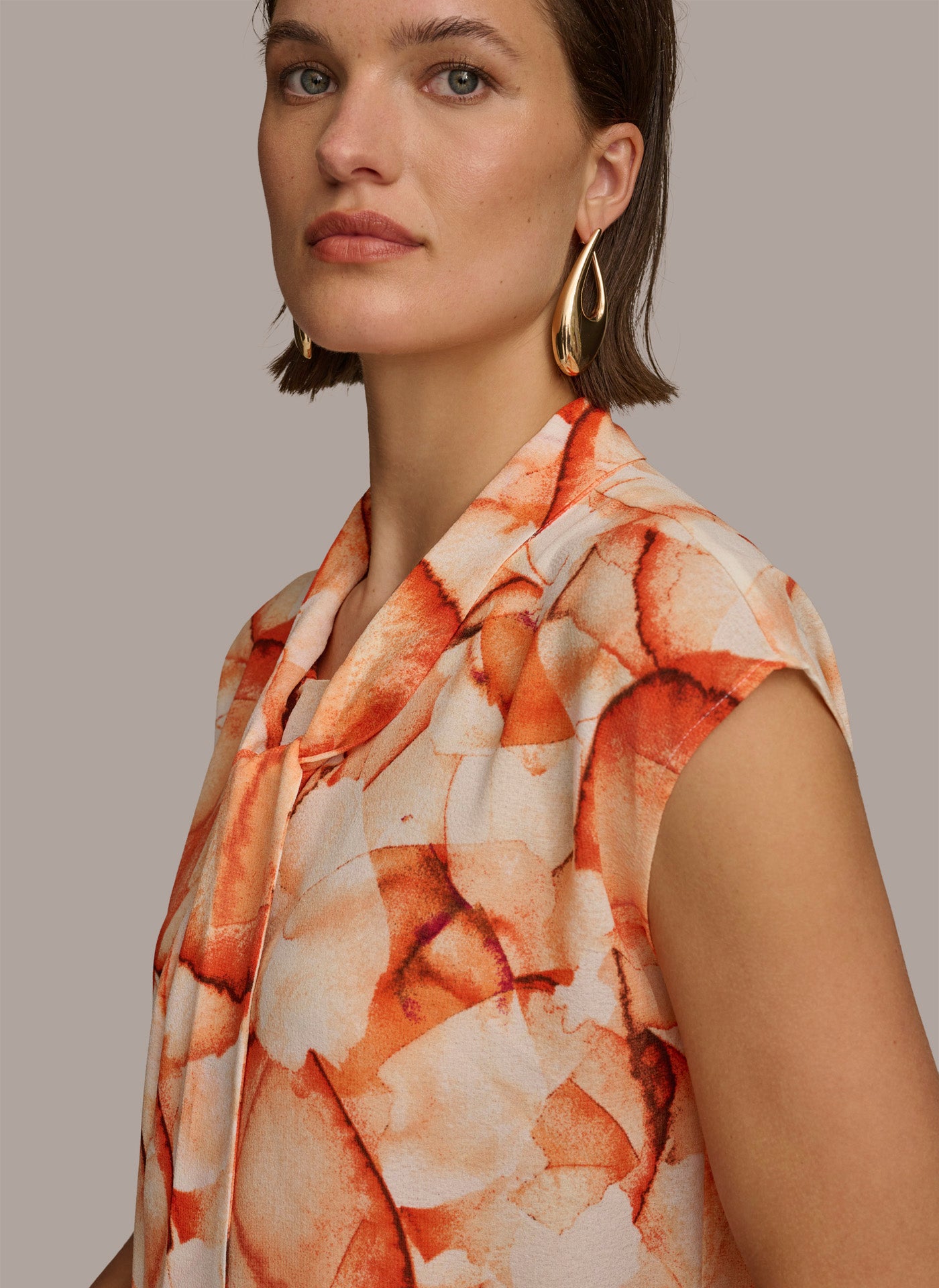TIE NECK BLOUSE VIEW 5 | Welcome Code Exclusions