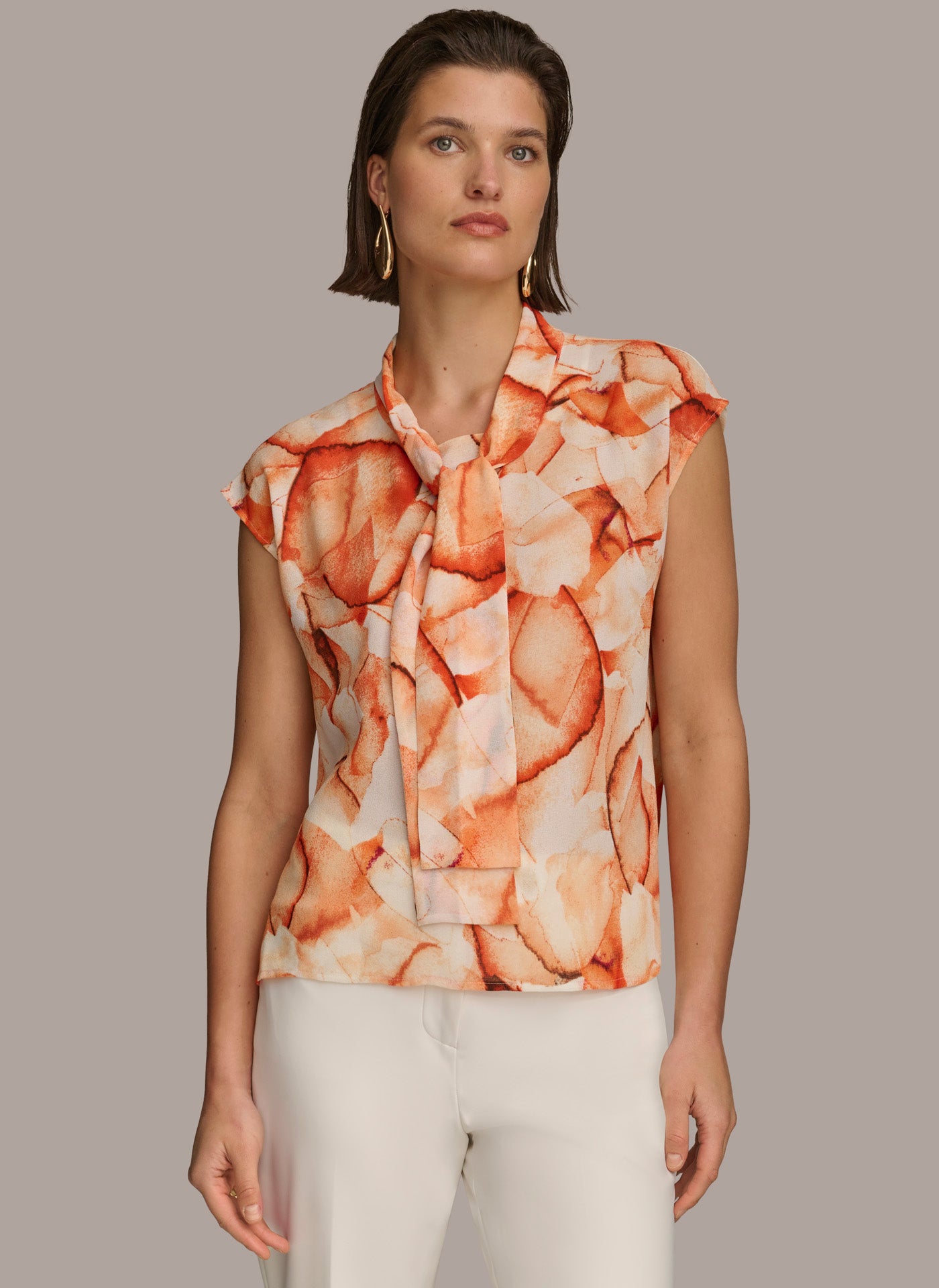 TIE NECK BLOUSE VIEW 4 | Welcome Code Exclusions