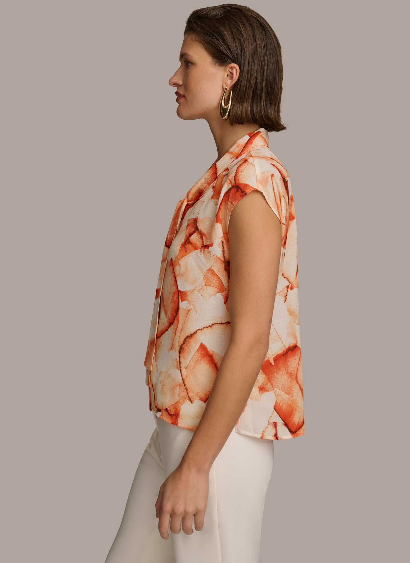 TIE NECK BLOUSE VIEW 3 | Welcome Code Exclusions