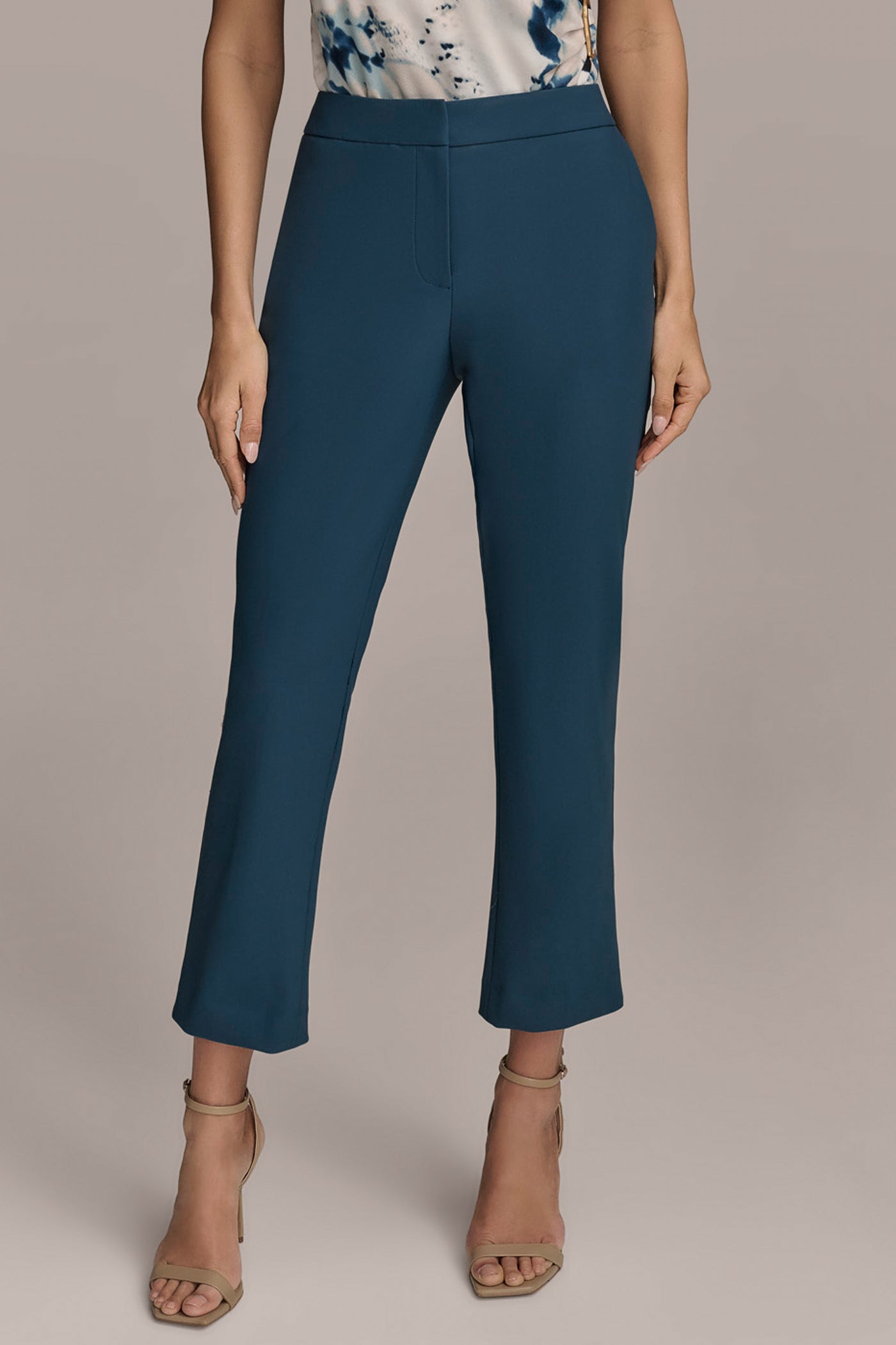 Cropped Slim Leg Pant | Donna Karan