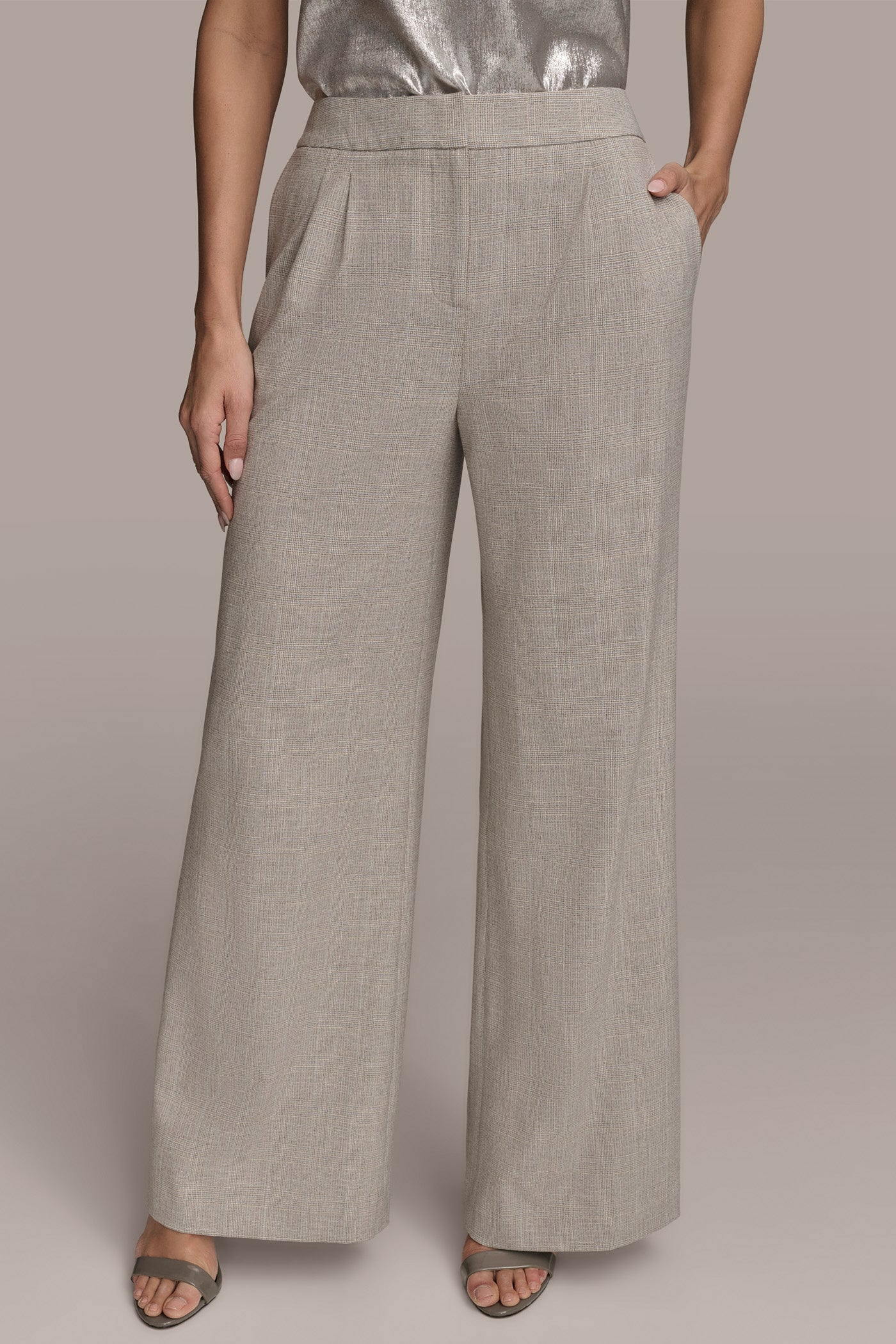PLEATED WIDE LEG PANT | View 1 | Clothing