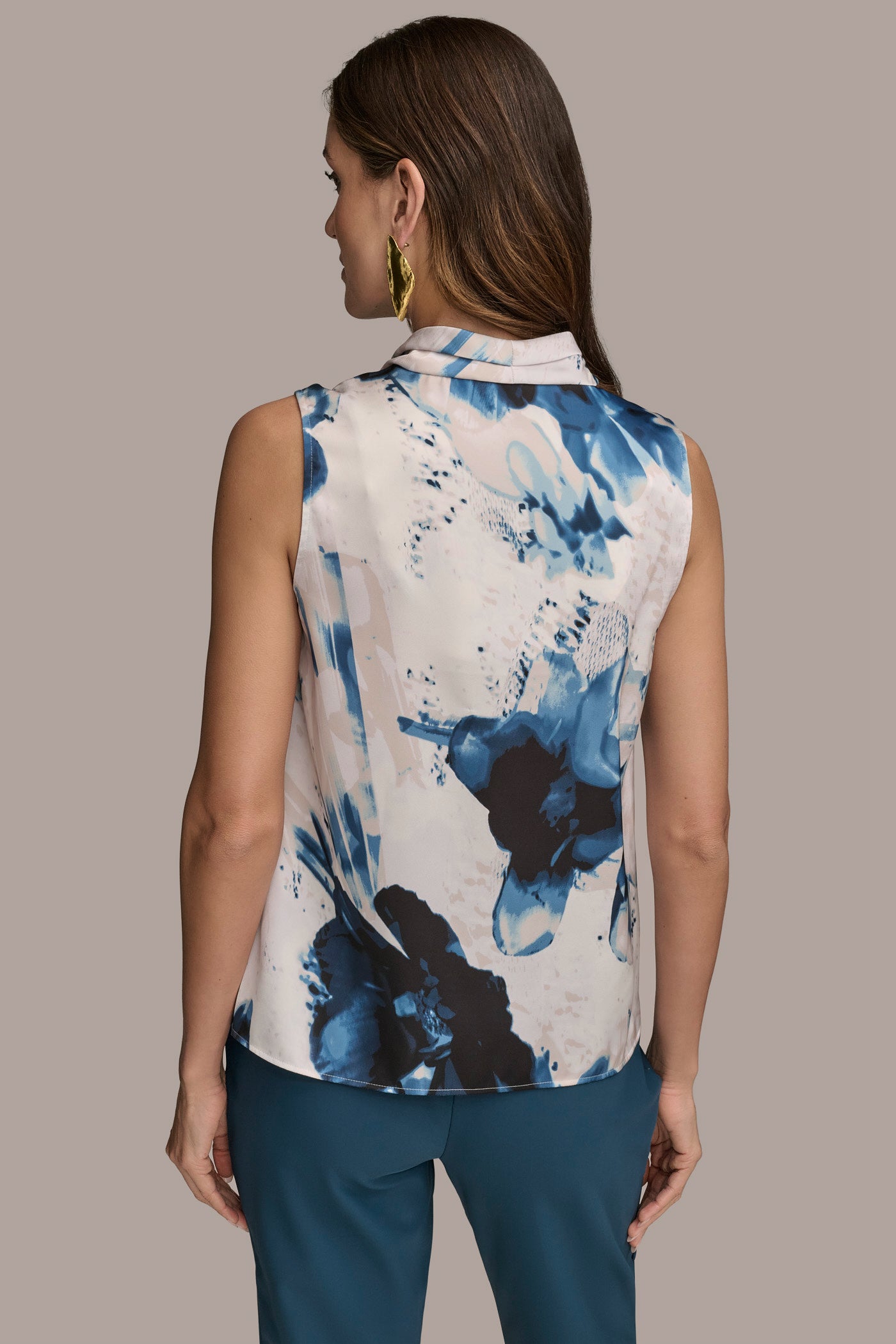 ABSTRACT FLORAL BLOUSE | View 2 | Tops