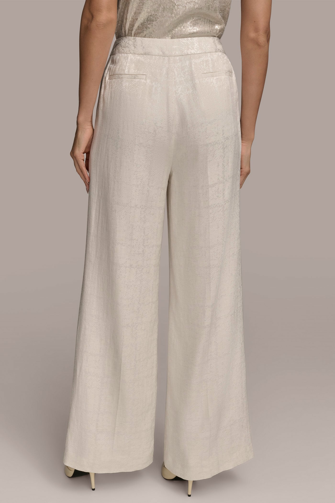 JACQUARD WIDE LEG PANT | View 2 | Clothing