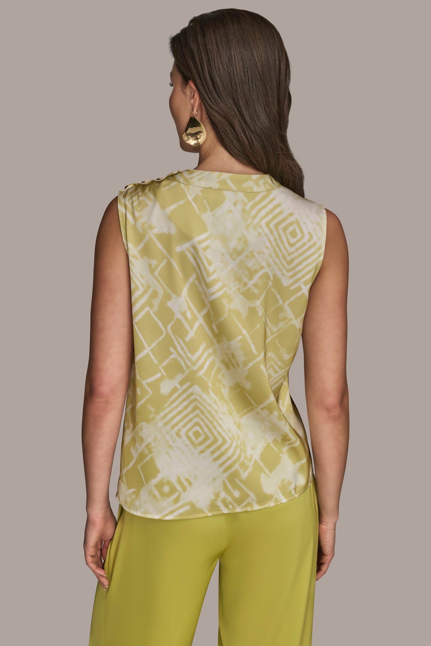 BUTTON-EMBELLISHED SHOULDER TOP | View 2 | Tops