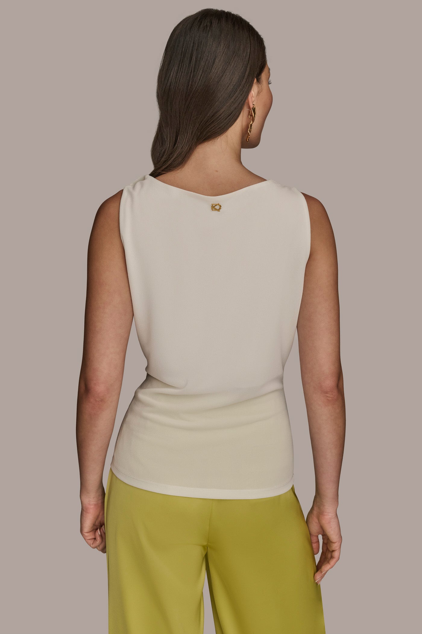 Twist Strap Ruched Tank | View 2 | Clothing