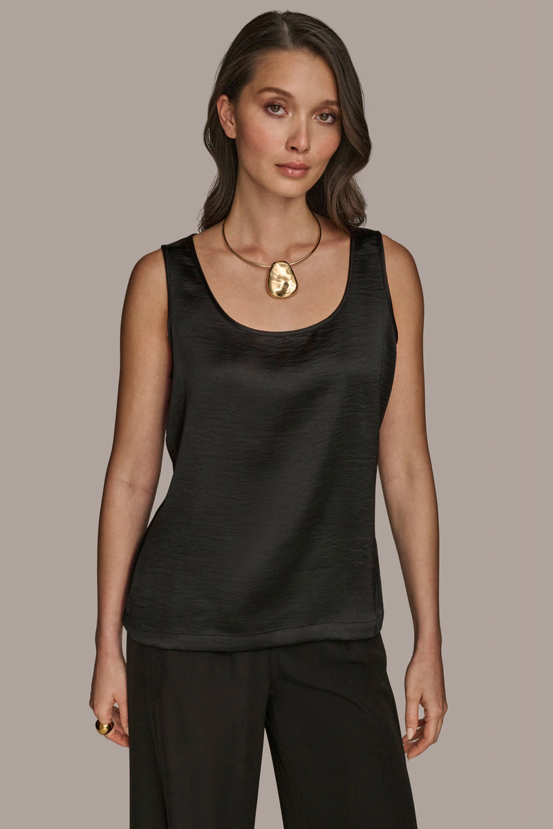 Scoop Neck Shell | Shell | Donna Karan