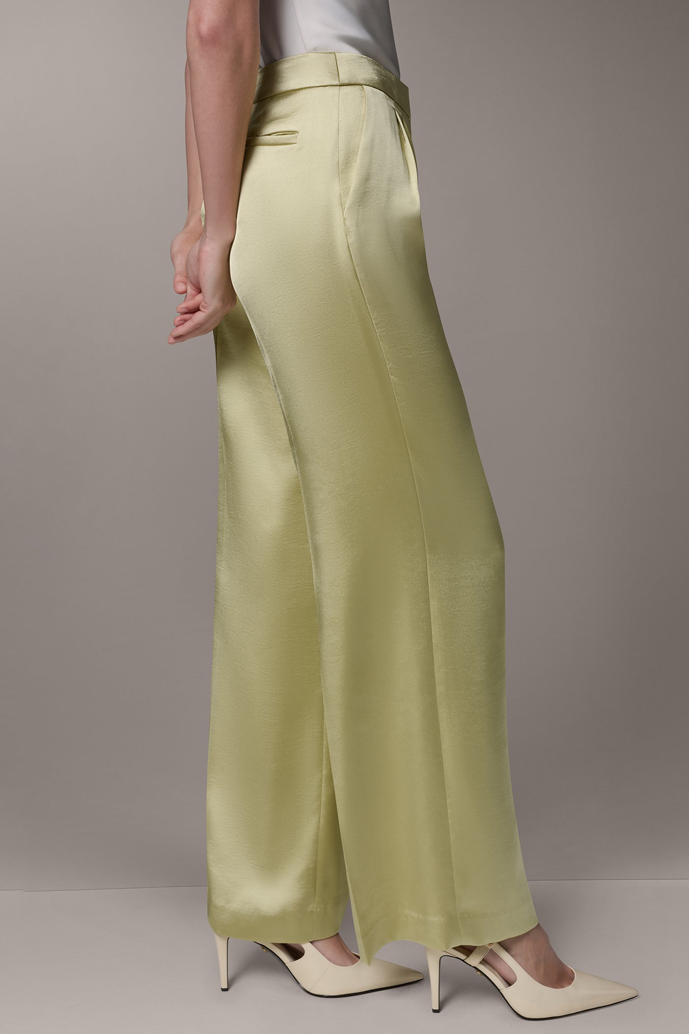 CHARMEUSE WIDE-LEG PANT VIEW 3 | Pants