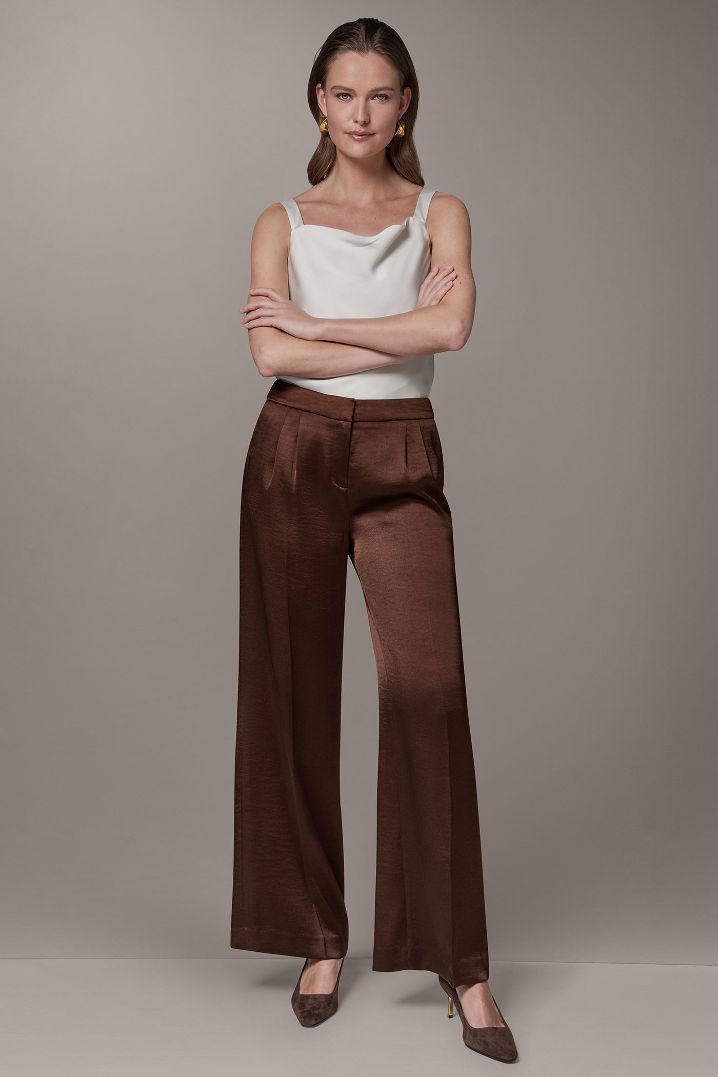 CHARMEUSE WIDE-LEG PANT VIEW 6