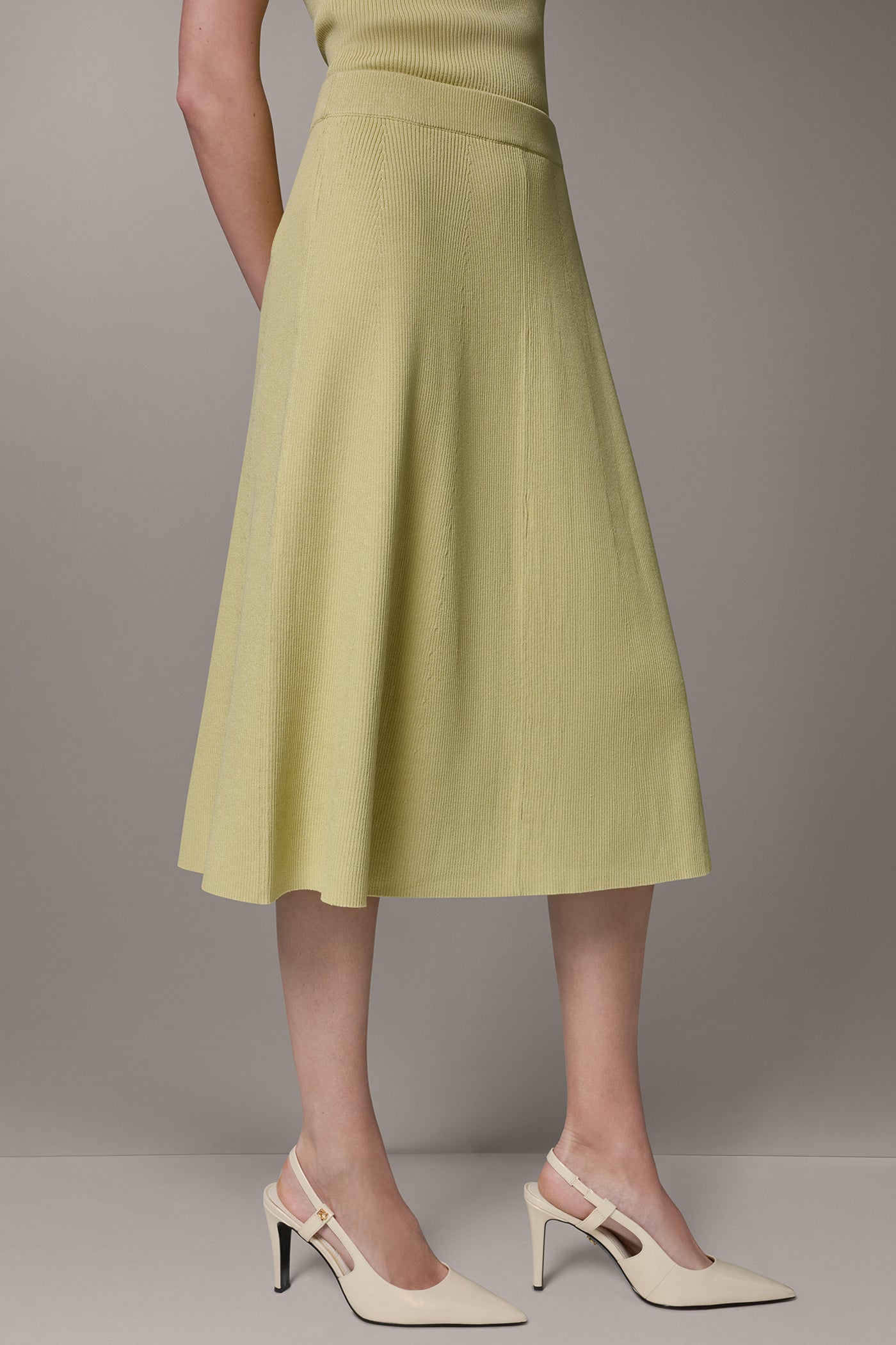 MIDI SWEATER SKIRT VIEW 3 | Skirts