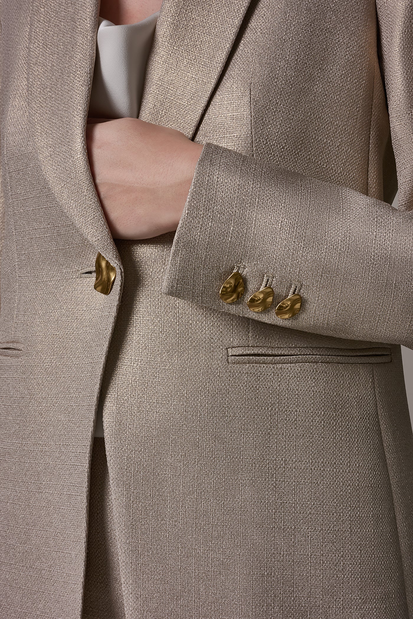 ONE-BUTTON BLAZER VIEW 6 | Matching Sets