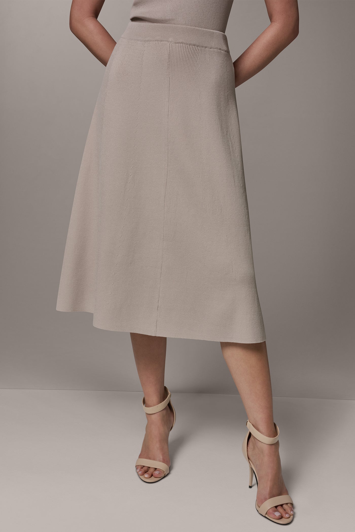 MIDI SWEATER SKIRT VIEW 1
