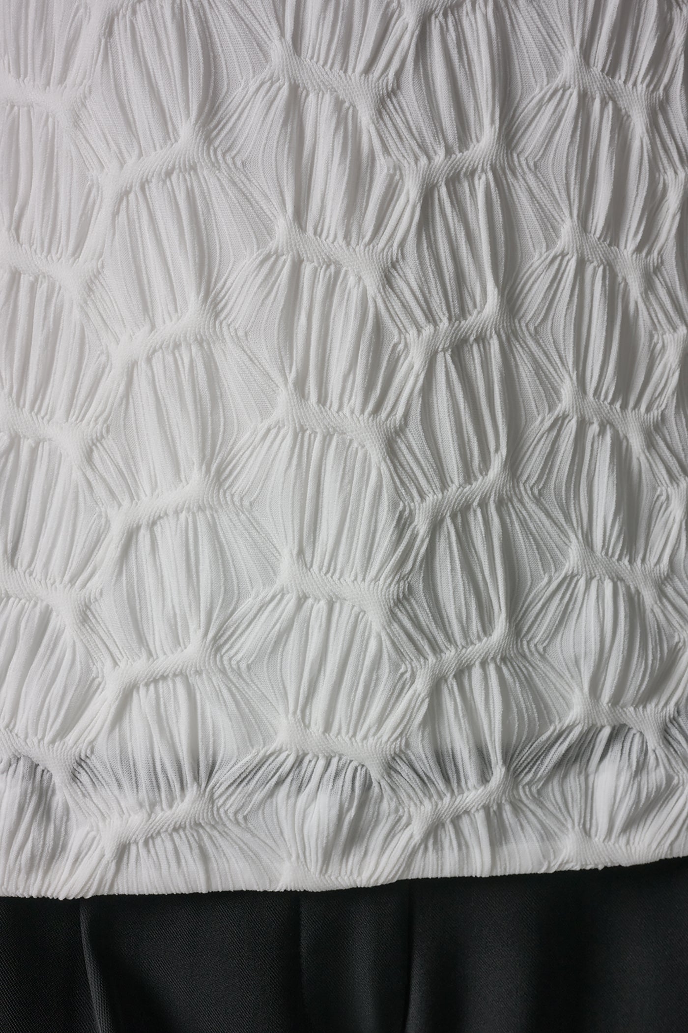 TEXTURED MOCK-NECK TOP VIEW 6 | Clothing