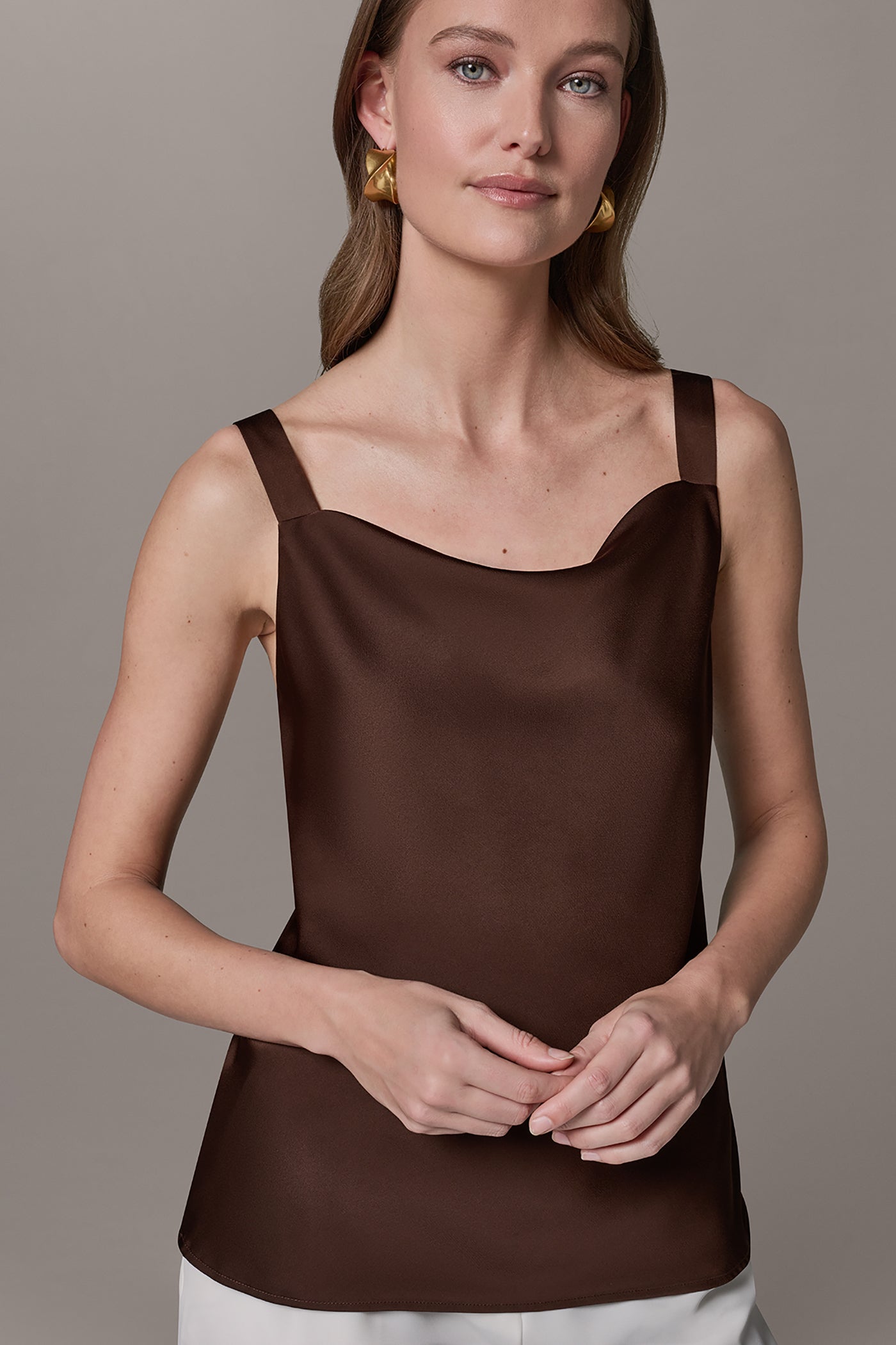 SLEEVELESS COWL NECK CAMI VIEW 4