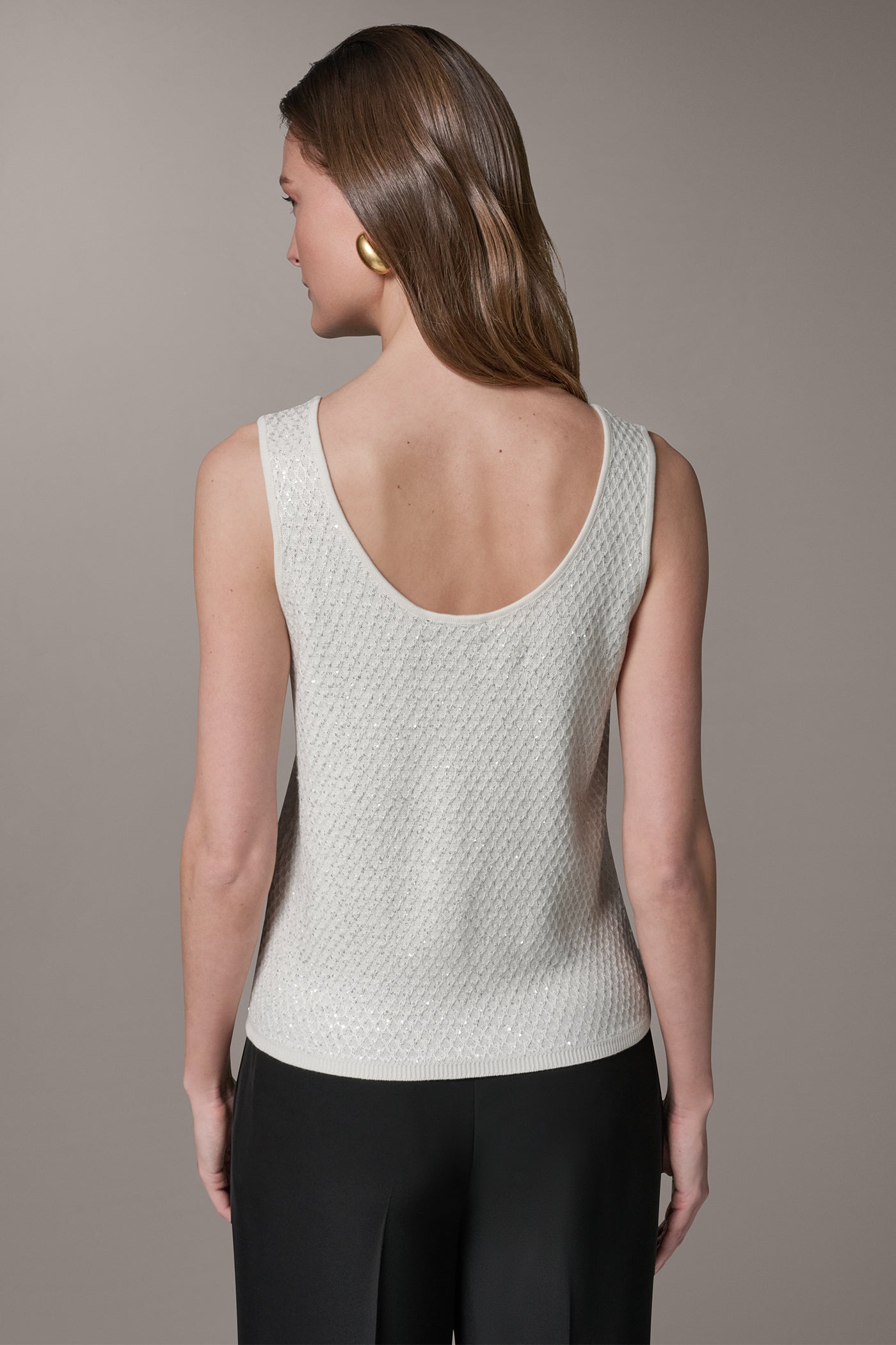 SLEEVELESS SEQUIN SWEATER CAMI (alternate view)