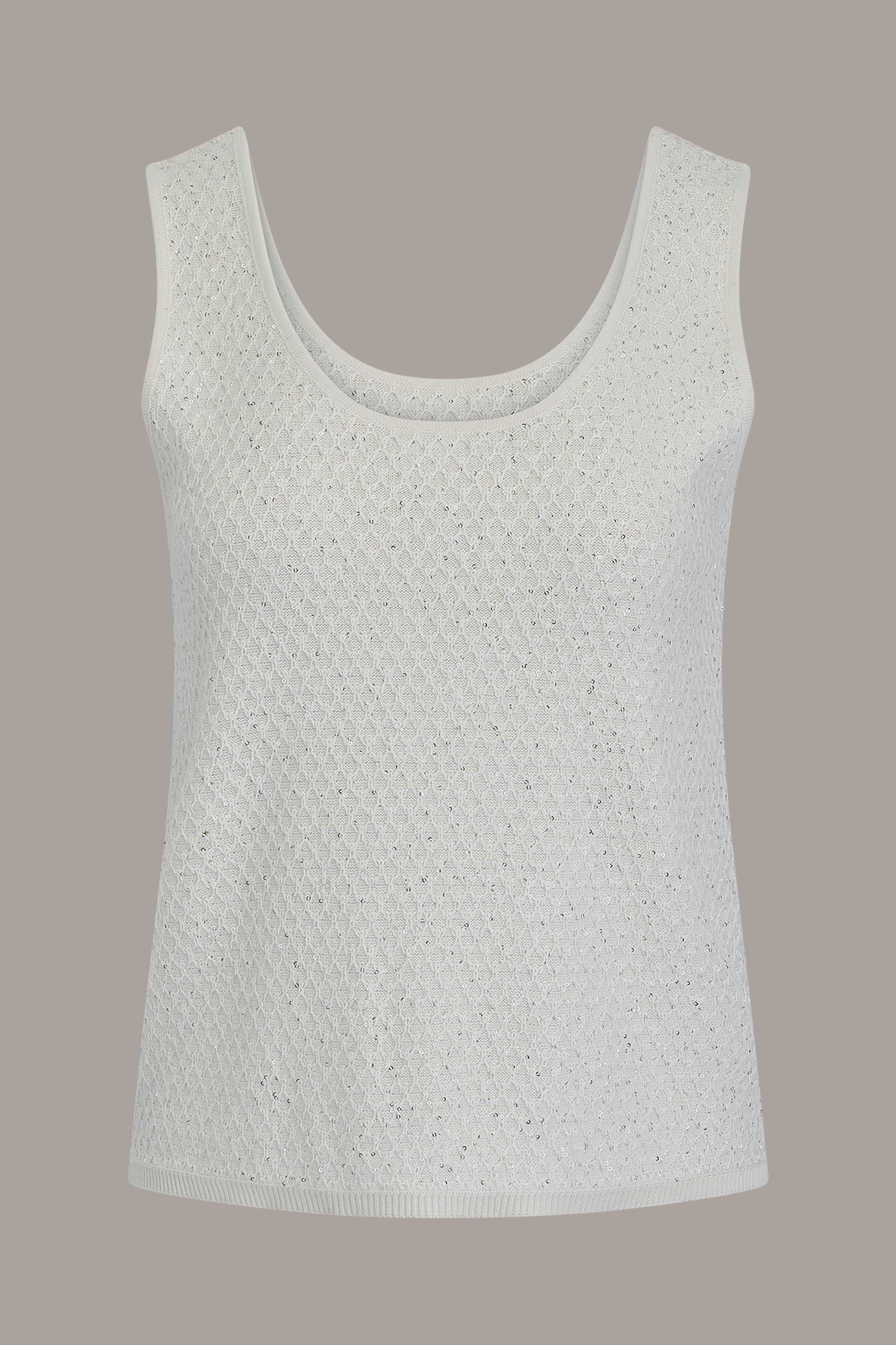SLEEVELESS SEQUIN SWEATER CAMI VIEW 7 | Tops