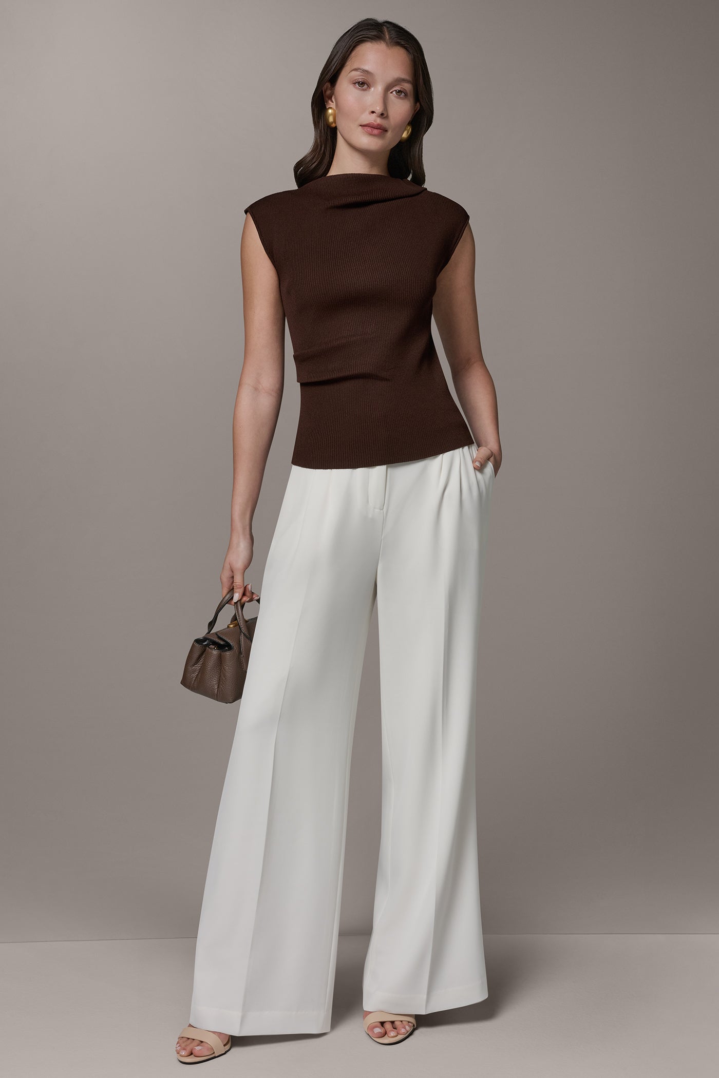 ASYMMETRIC BOATNECK SWEATER VIEW 6