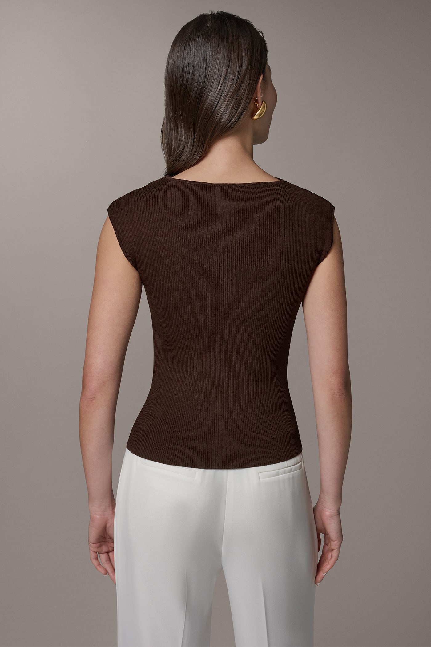 ASYMMETRIC BOATNECK SWEATER VIEW 3
