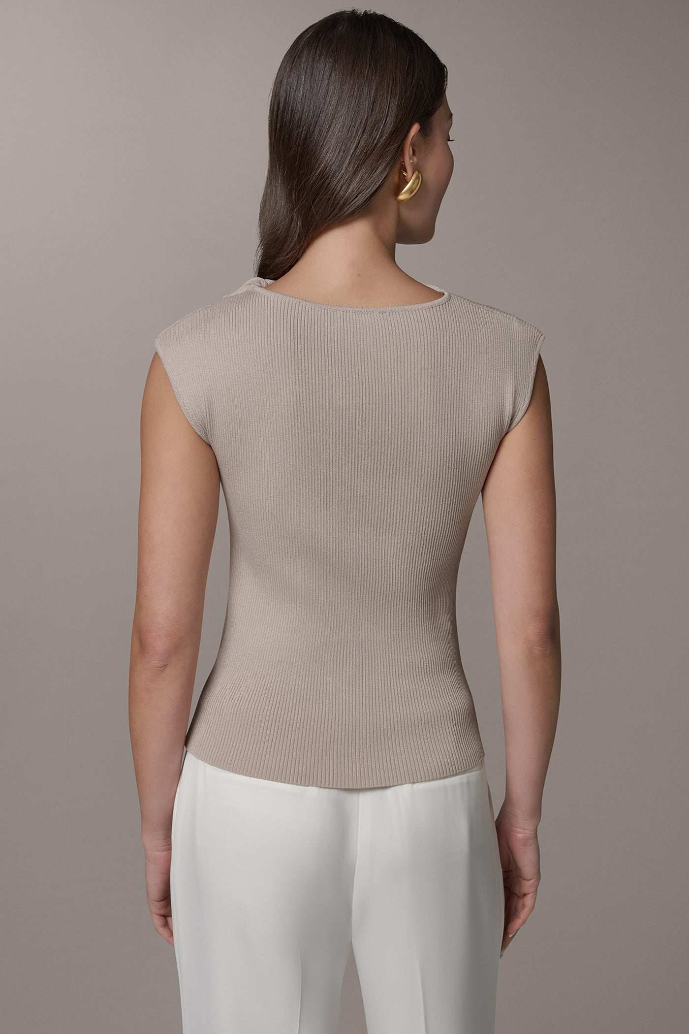 ASYMMETRIC BOATNECK SWEATER VIEW 3