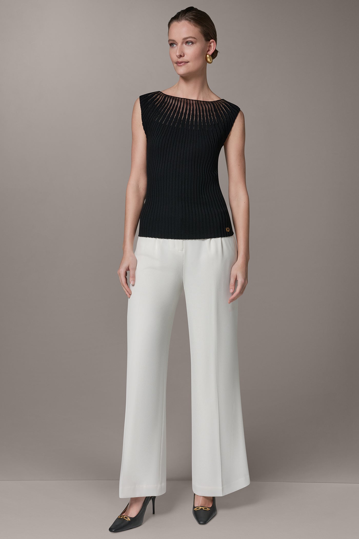 RIBBED SLEEVLESS SWEATER VIEW 7 | New clothing