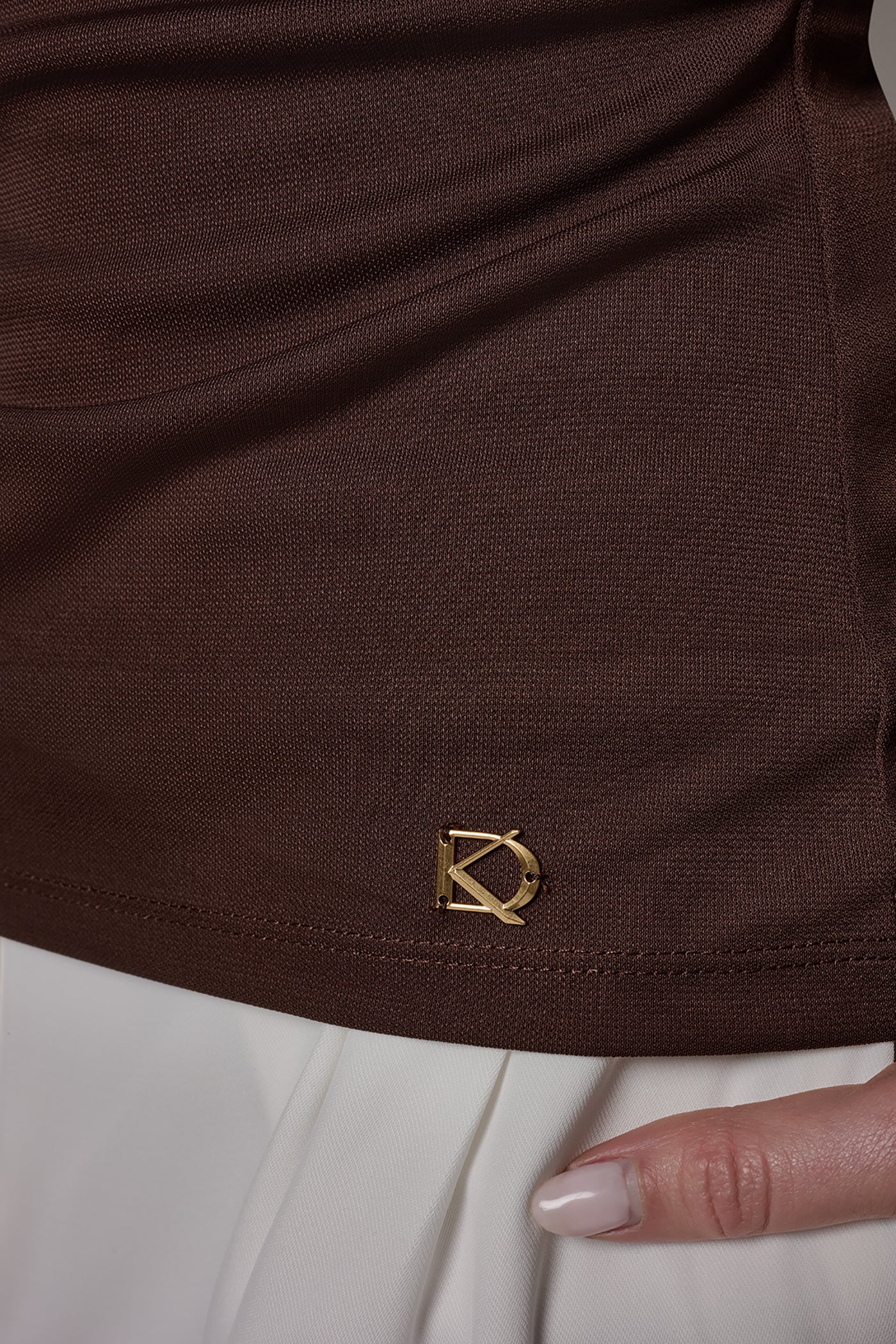 SLEEVELESS COWL-NECK TOP VIEW 6 | Tops