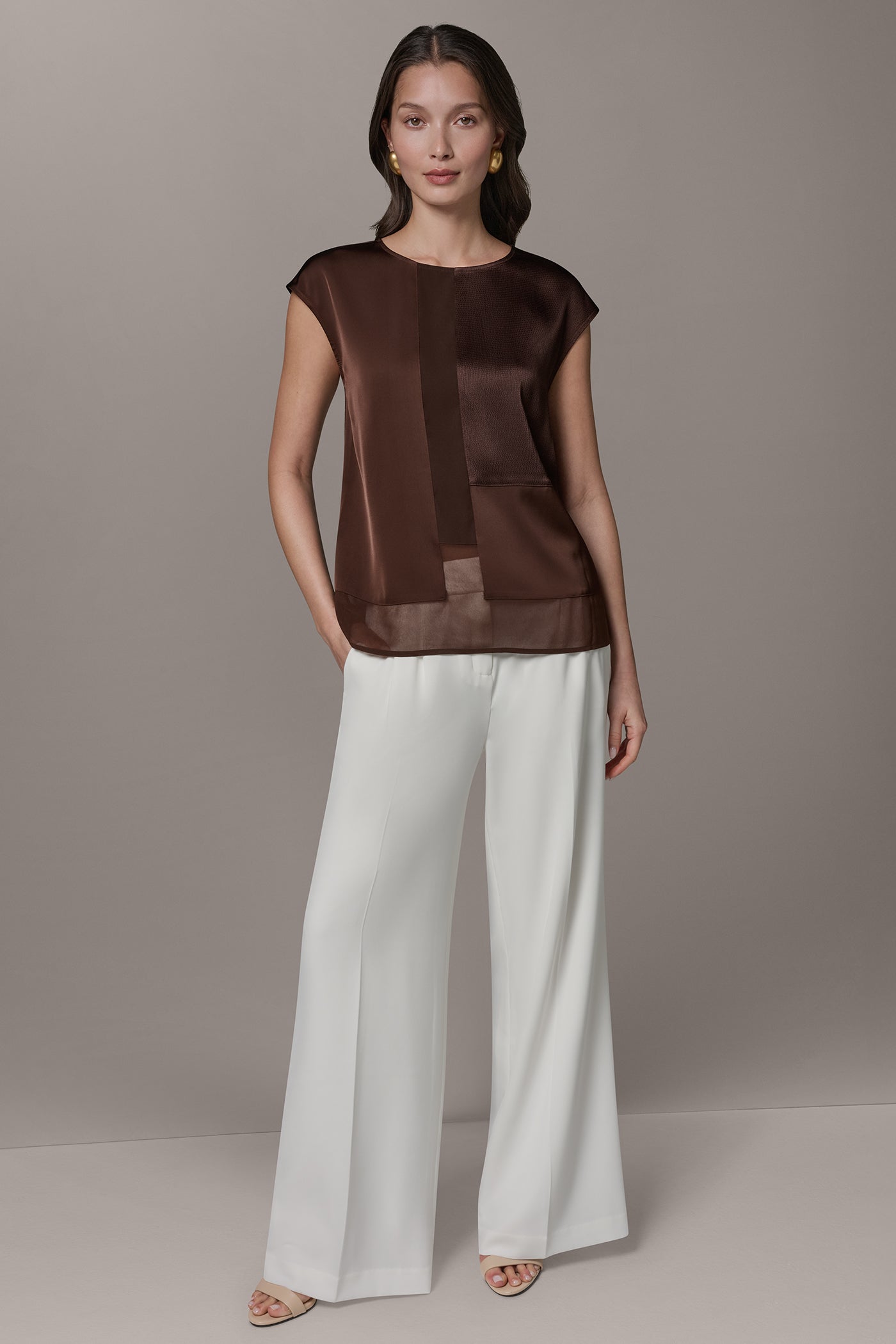 MIXED MEDIA BLOUSE VIEW 7