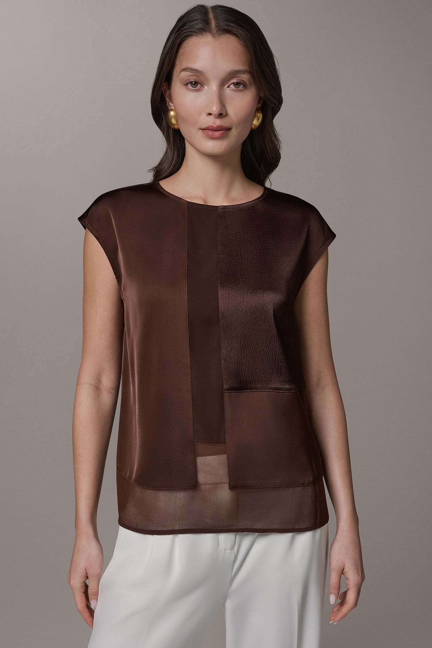 MIXED MEDIA BLOUSE | View 1 | New clothing