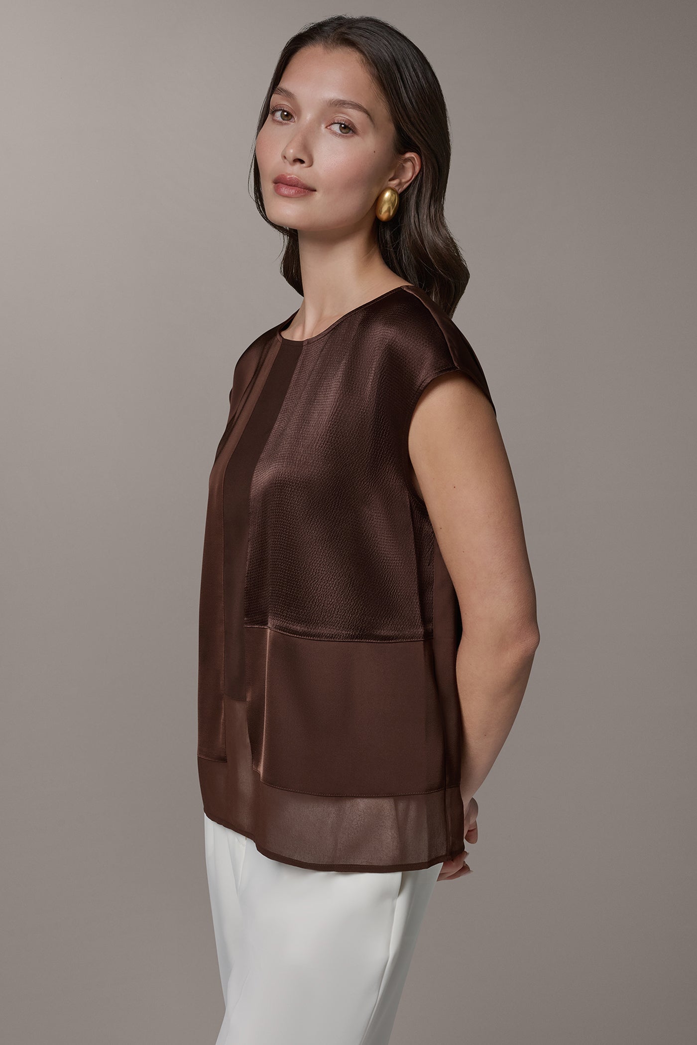 MIXED MEDIA BLOUSE VIEW 3