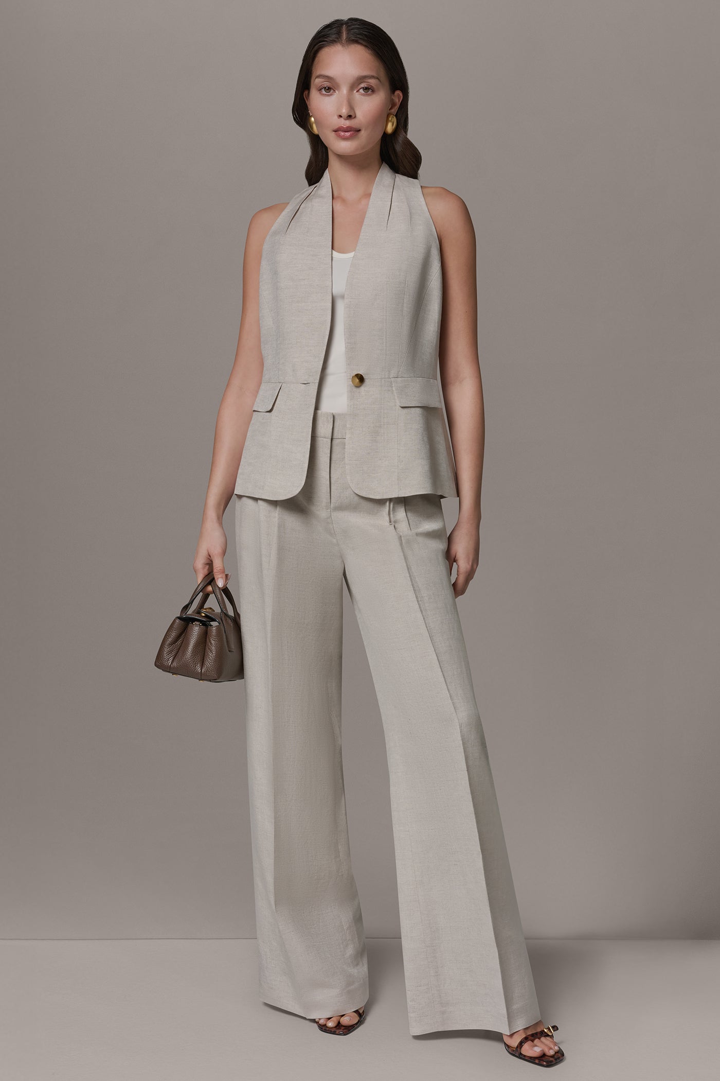 COLLARLESS SUIT VEST VIEW 9