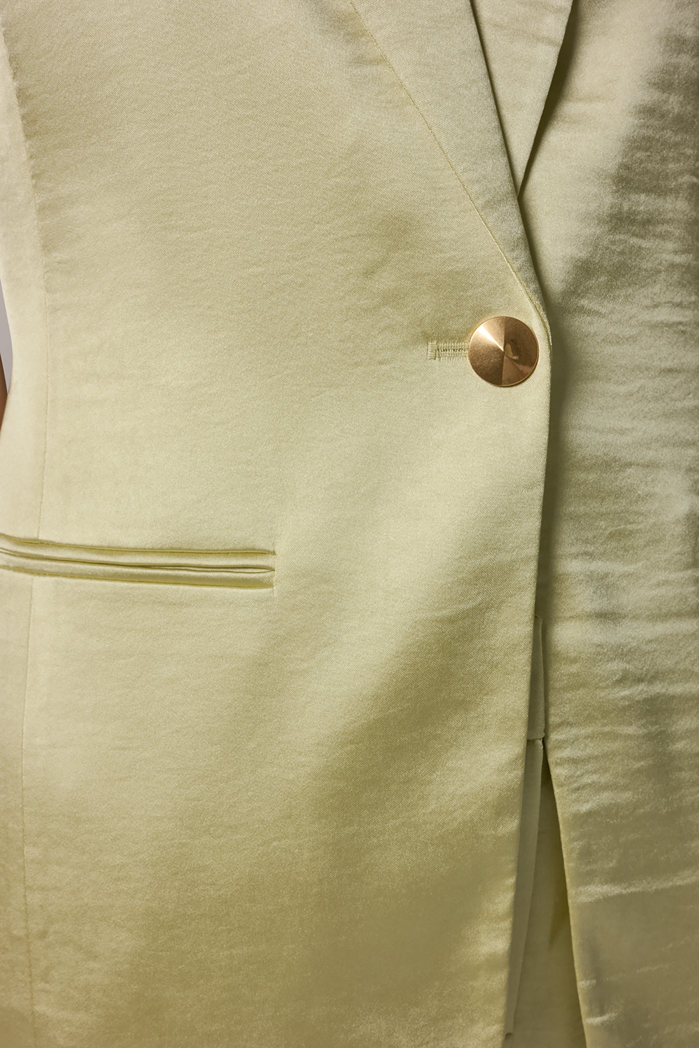 CHARMEUSE ONE-BUTTON VEST VIEW 6 | Blazers & Vests