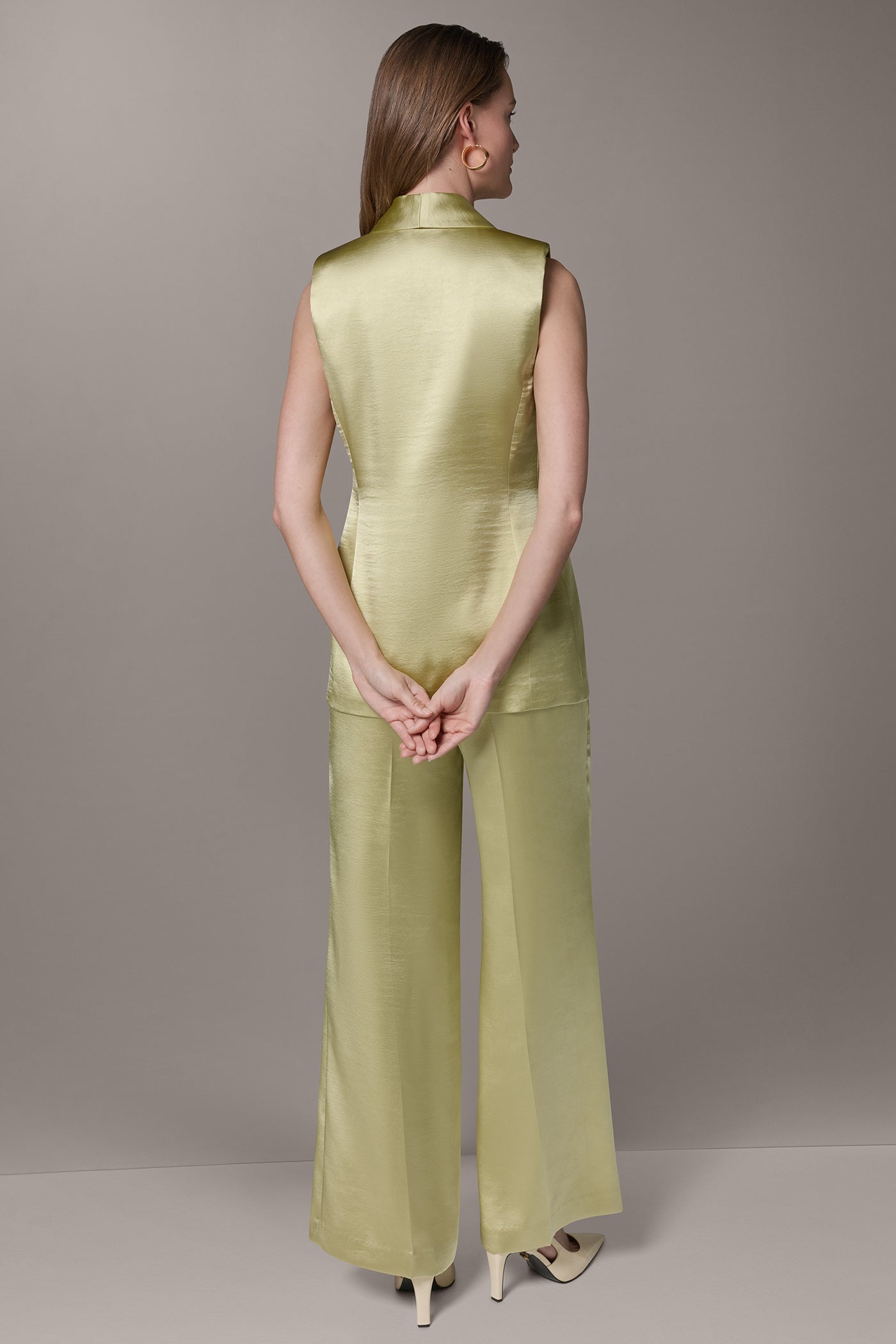 CHARMEUSE ONE-BUTTON VEST VIEW 9 | Blazers & Vests