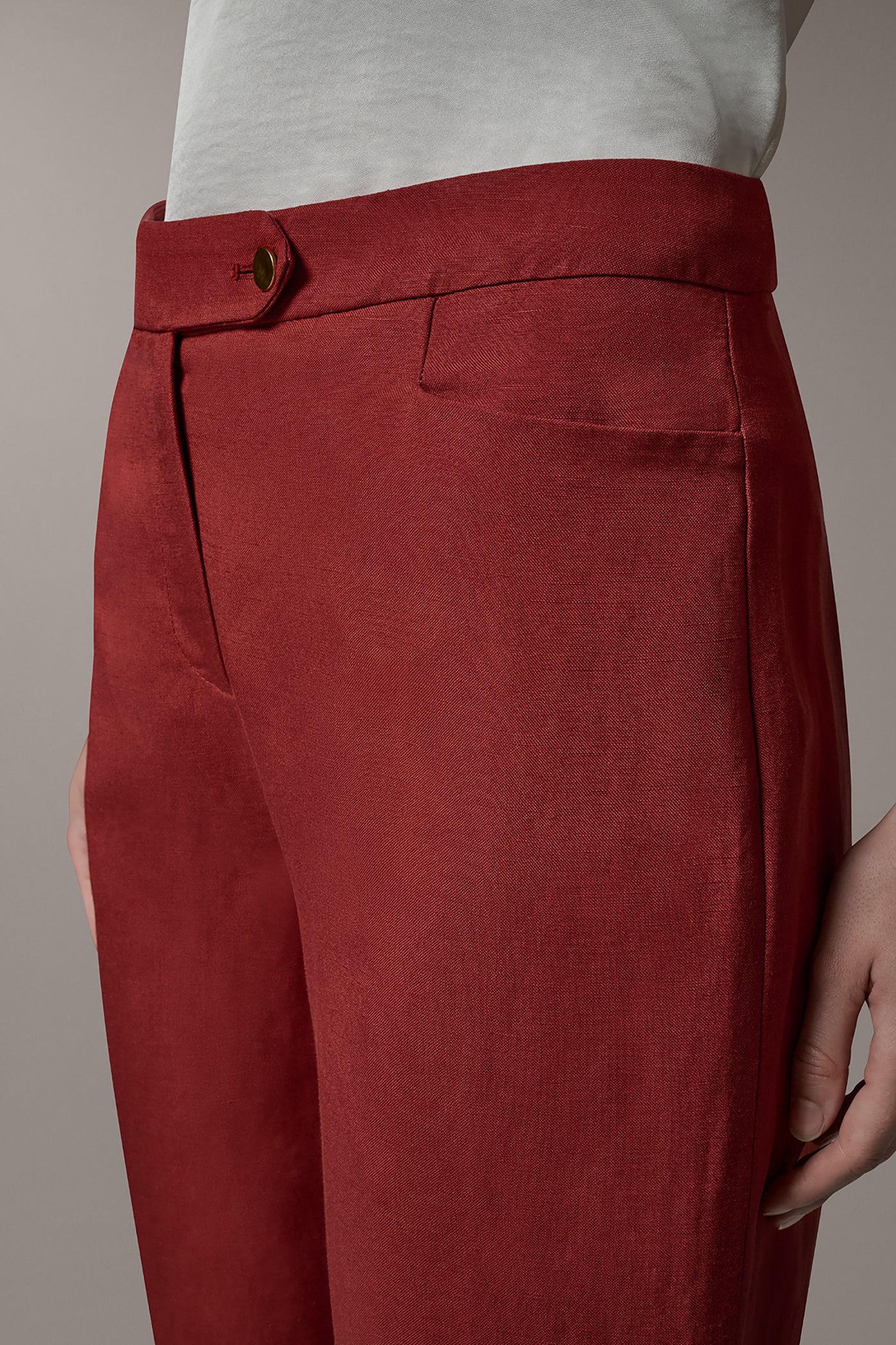 MID RISE STRAIGHT LEG SUIT PANT VIEW 3 | Pants