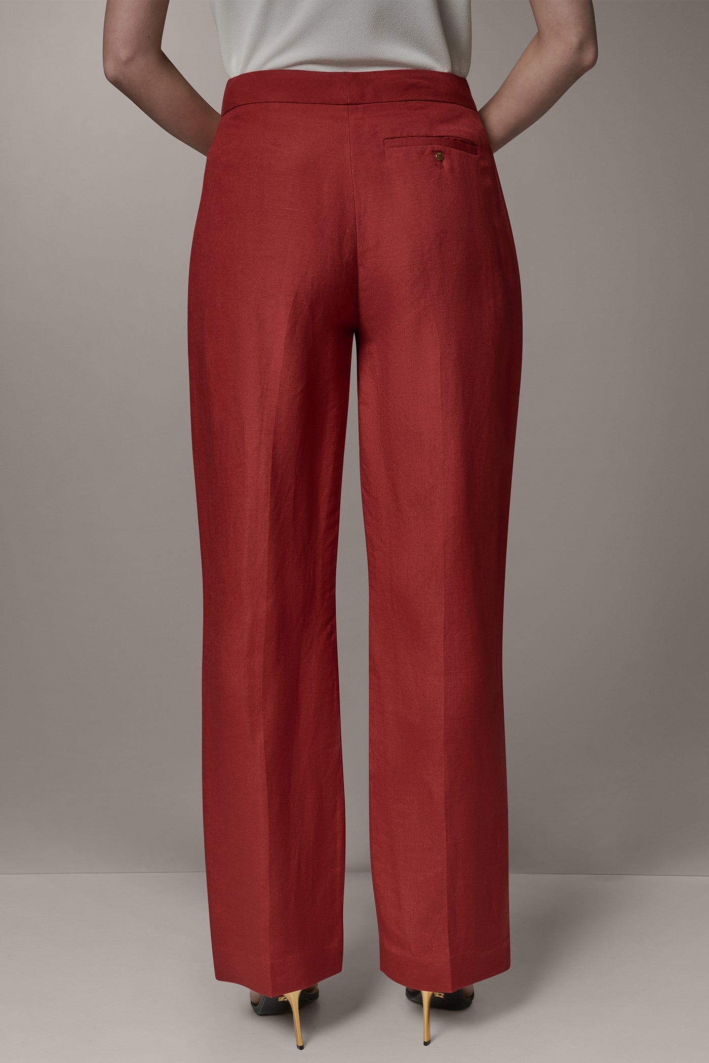 MID RISE STRAIGHT LEG SUIT PANT (alternate view)