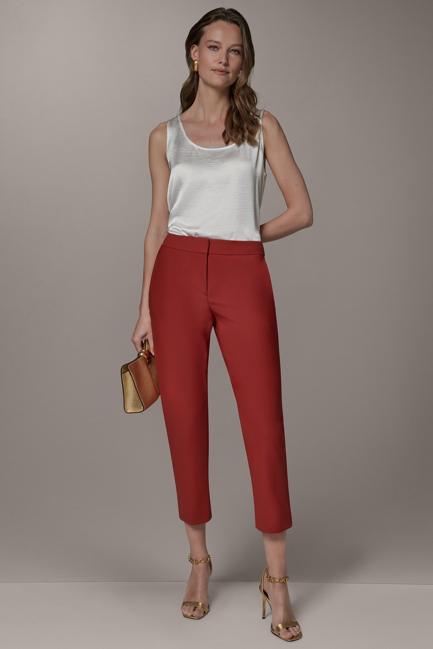 SLIM LEG ANKLE PANT VIEW 6 | Pants