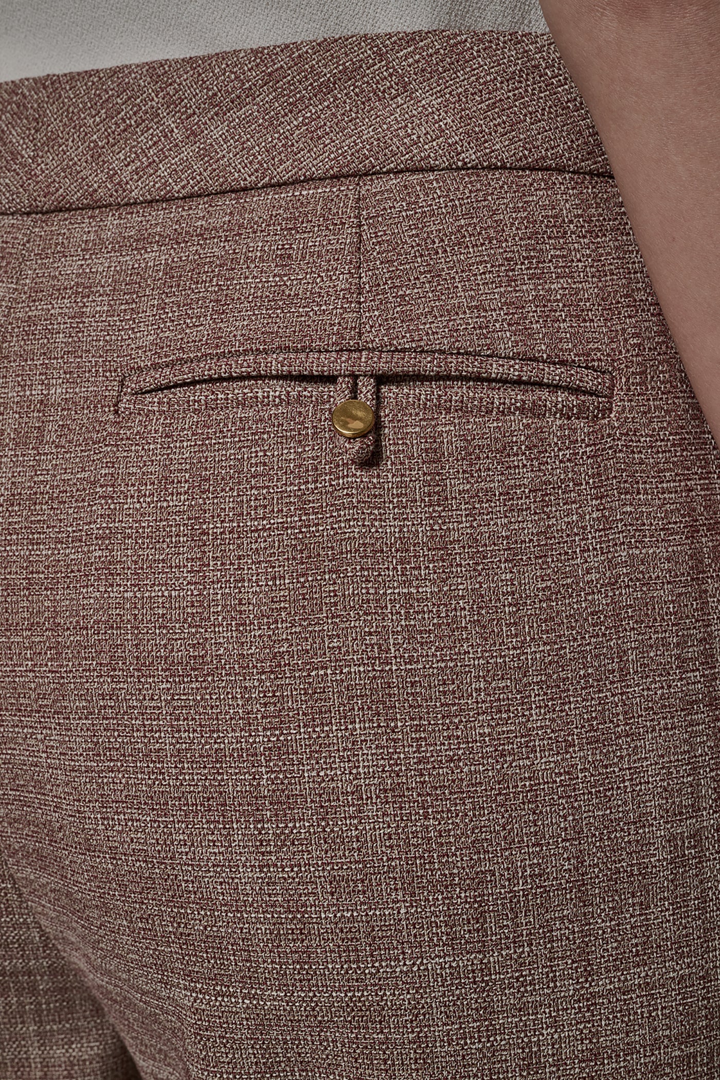 MID RISE MÉLANGE STRAIGHT LEG SUIT PANT VIEW 6 | Pants