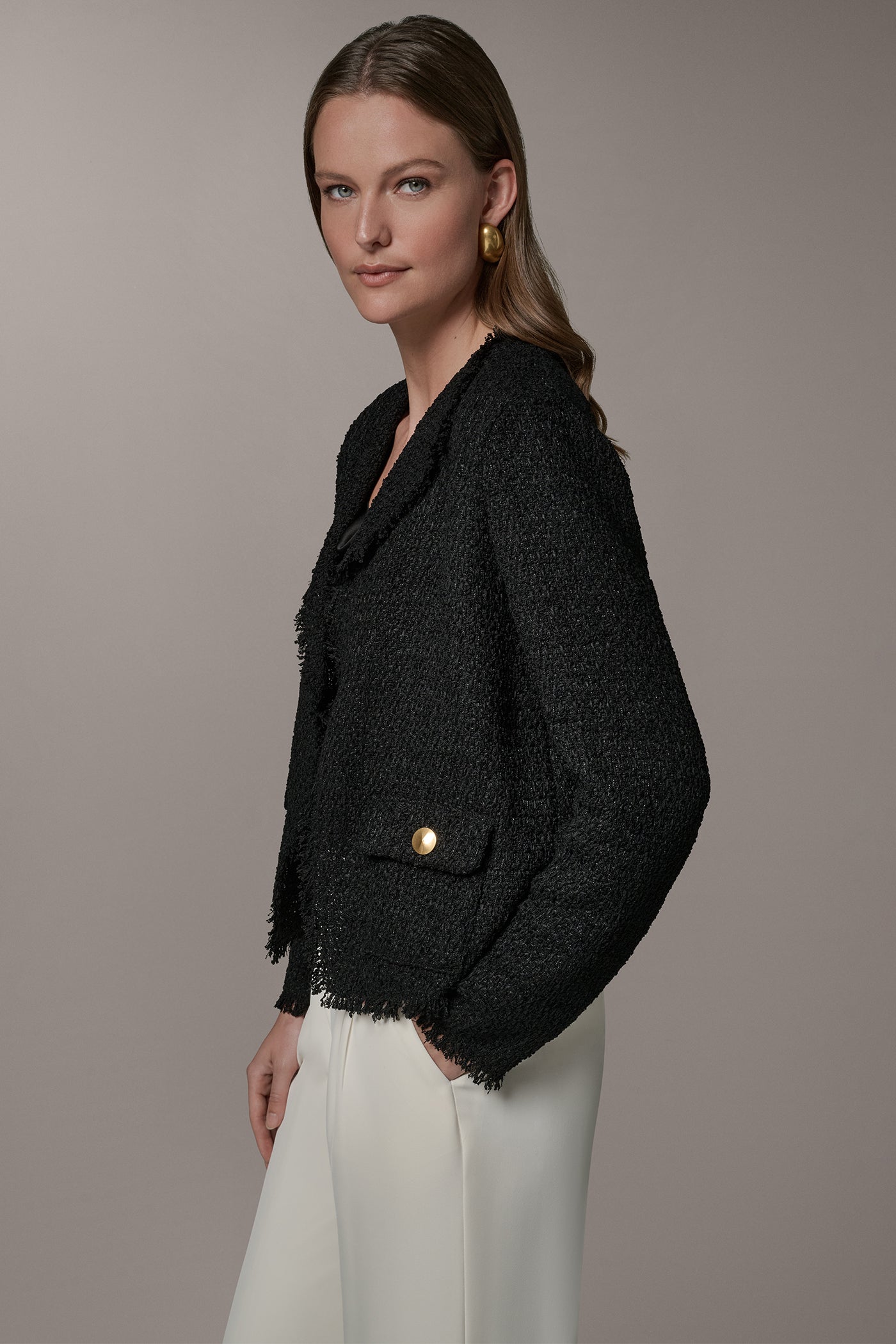 LONG SLEEVE SUIT JACKET VIEW 4 | Blazers & Vests