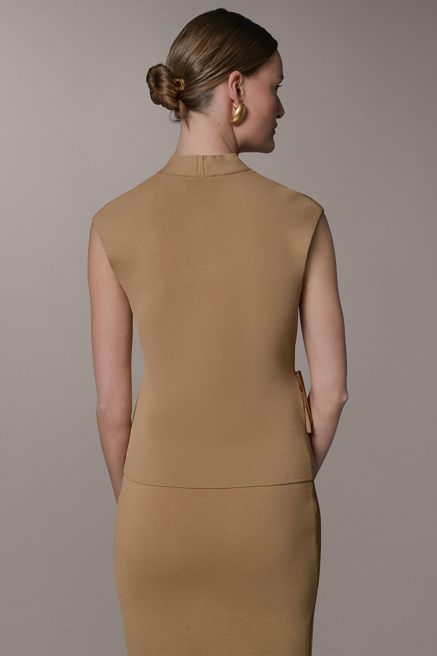 V-NECK WRAP-EFFECT TOP VIEW 4 | Office To Evening