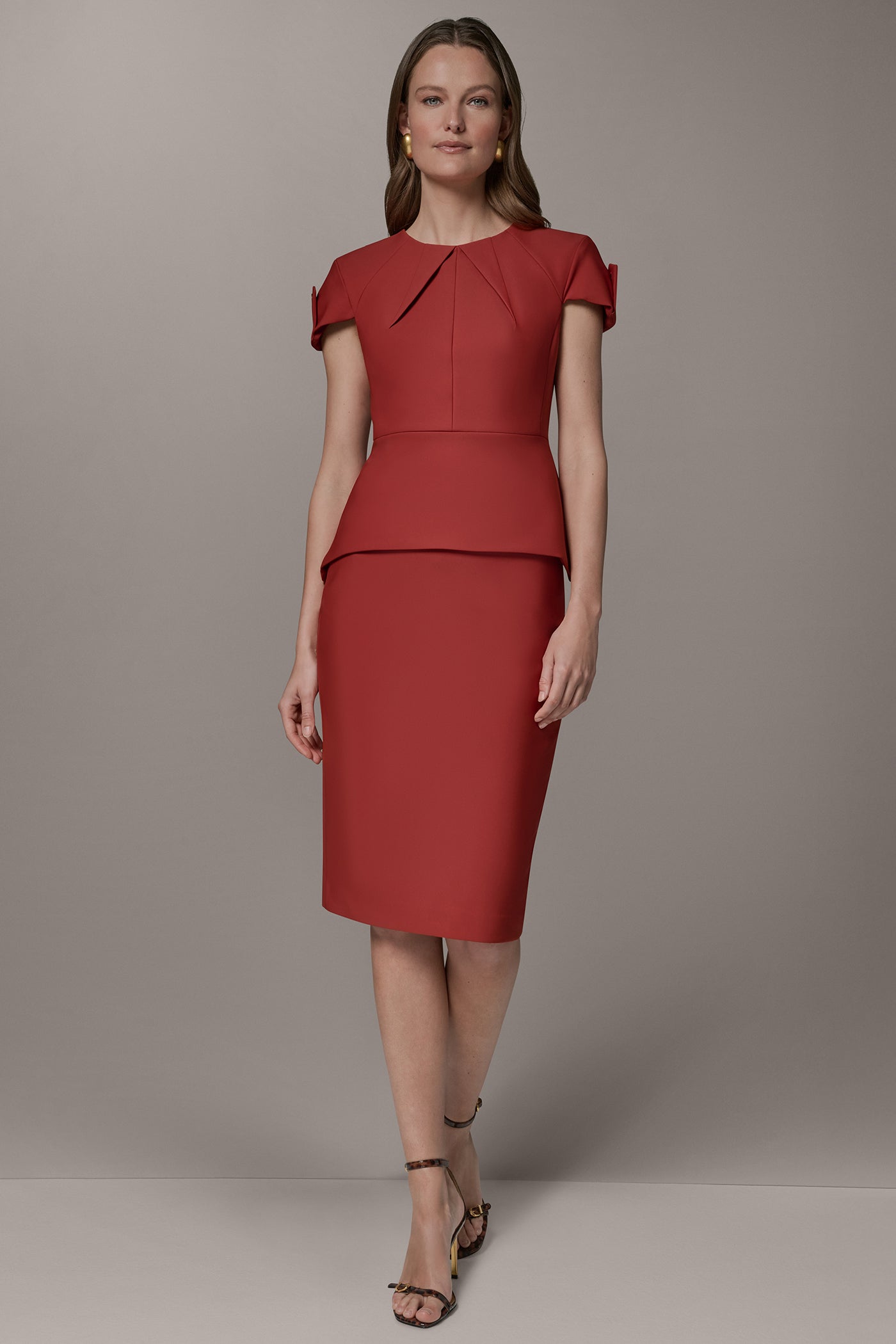 SHORT SLEEVE PEPLUM TOP VIEW 11 | Tops